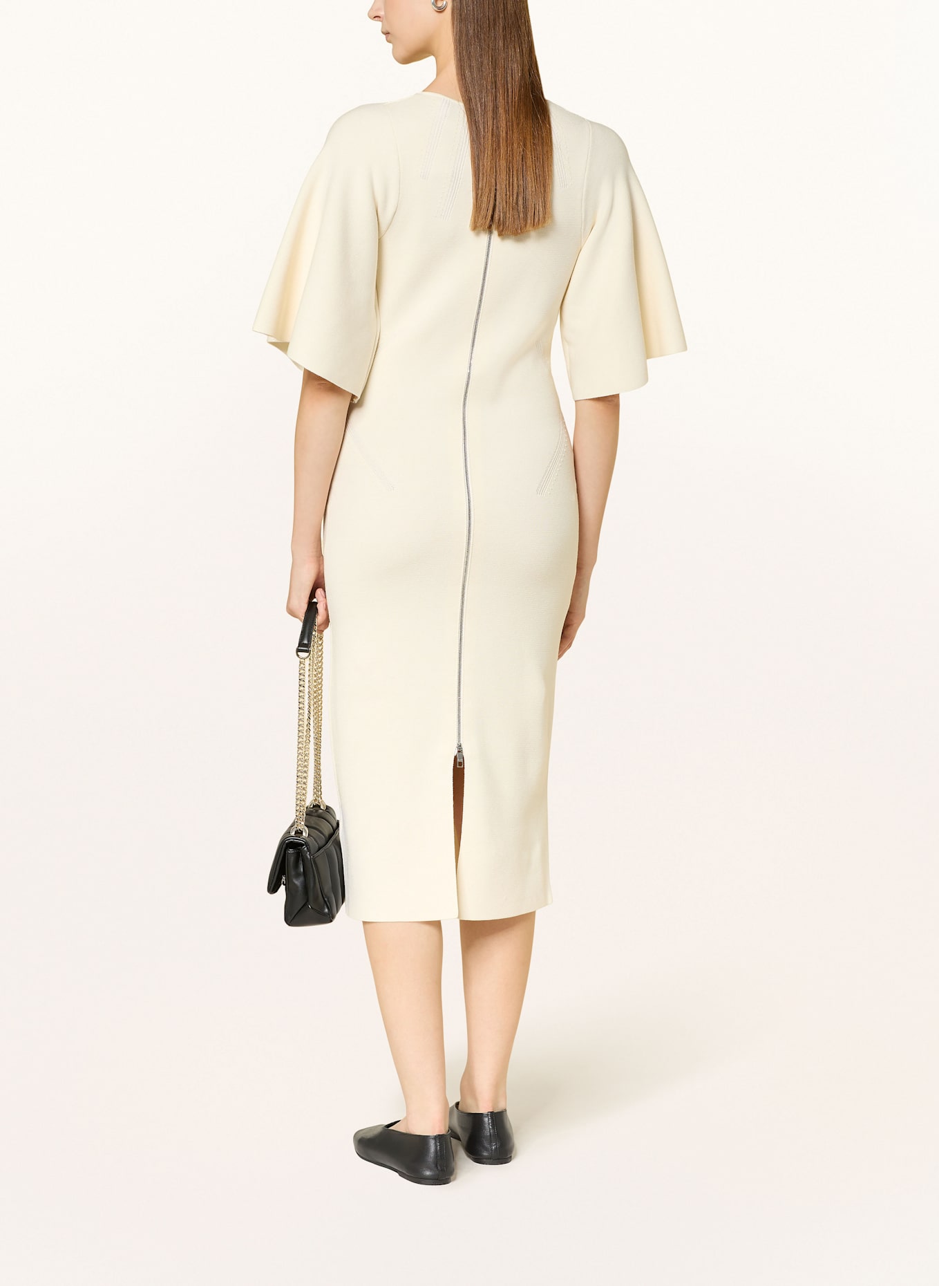 BOSS Strickkleid FELOLI: WEISS