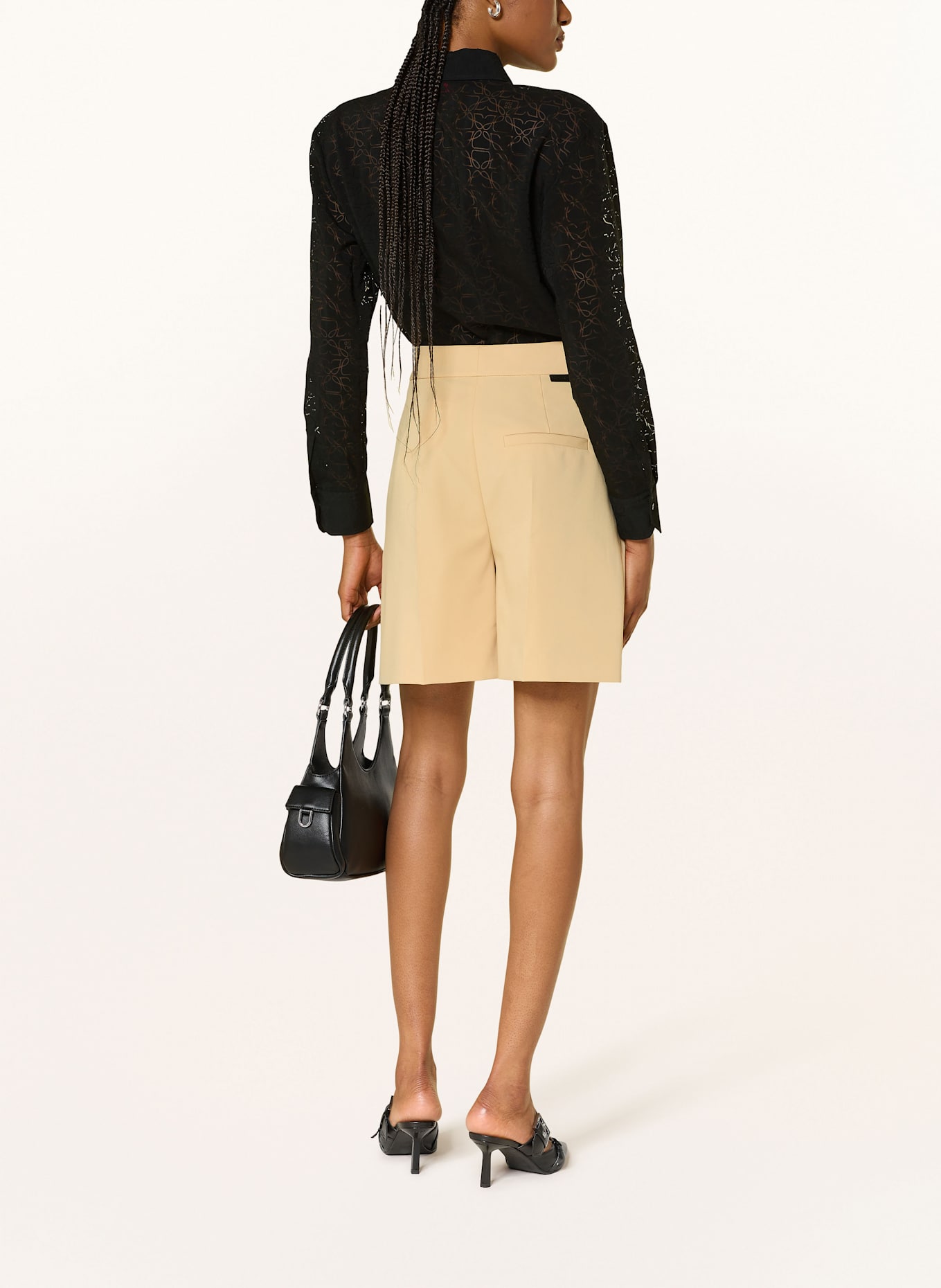 HUGO Oversized-Bluse THE OVERSIZE SHIRT: SCHWARZ