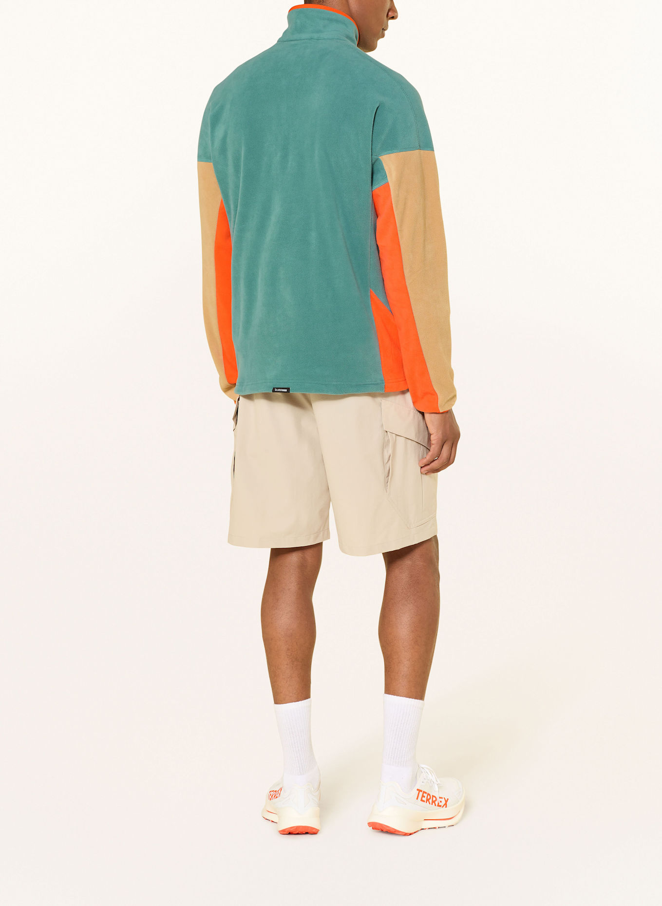 adidas TERREX Fleece-Troyer TERREX MULTI CLIMAWARM FLEECE: PETROL / ORANGE / HELLBRAUN