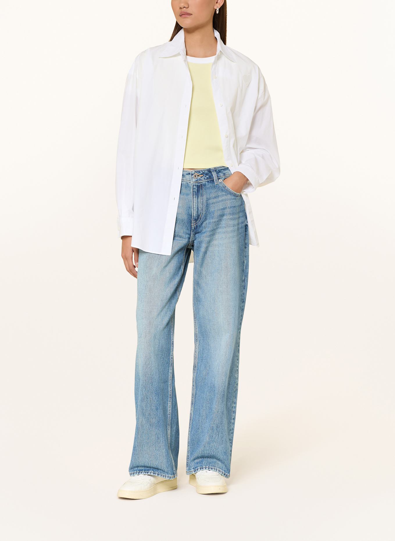 HUGO Wide Leg Jeans GAMALA: 428 MEDIUM BLUE