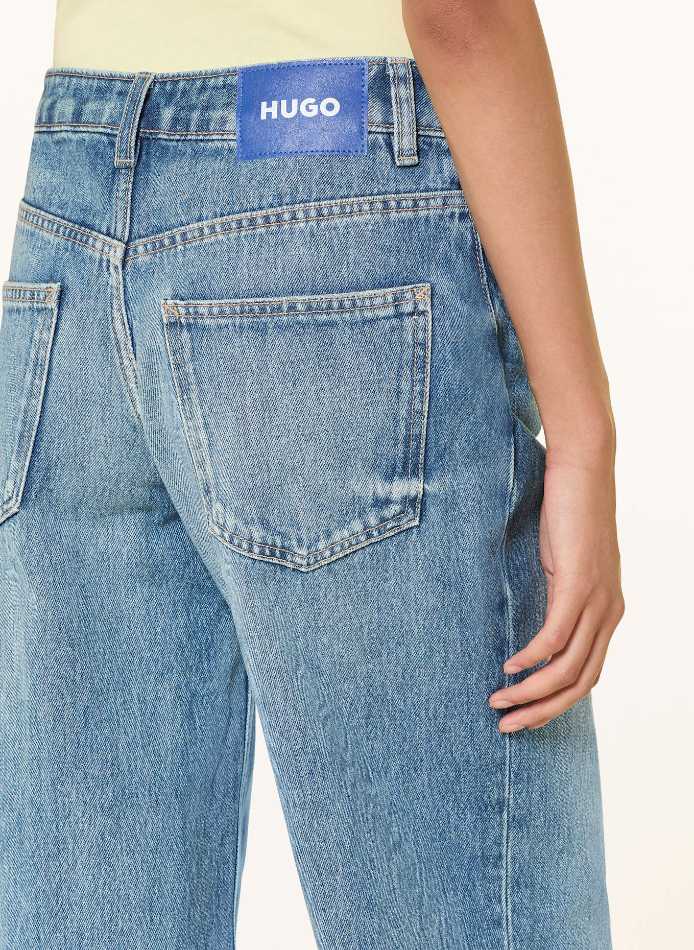 HUGO Wide Leg Jeans GAMALA: 428 MEDIUM BLUE