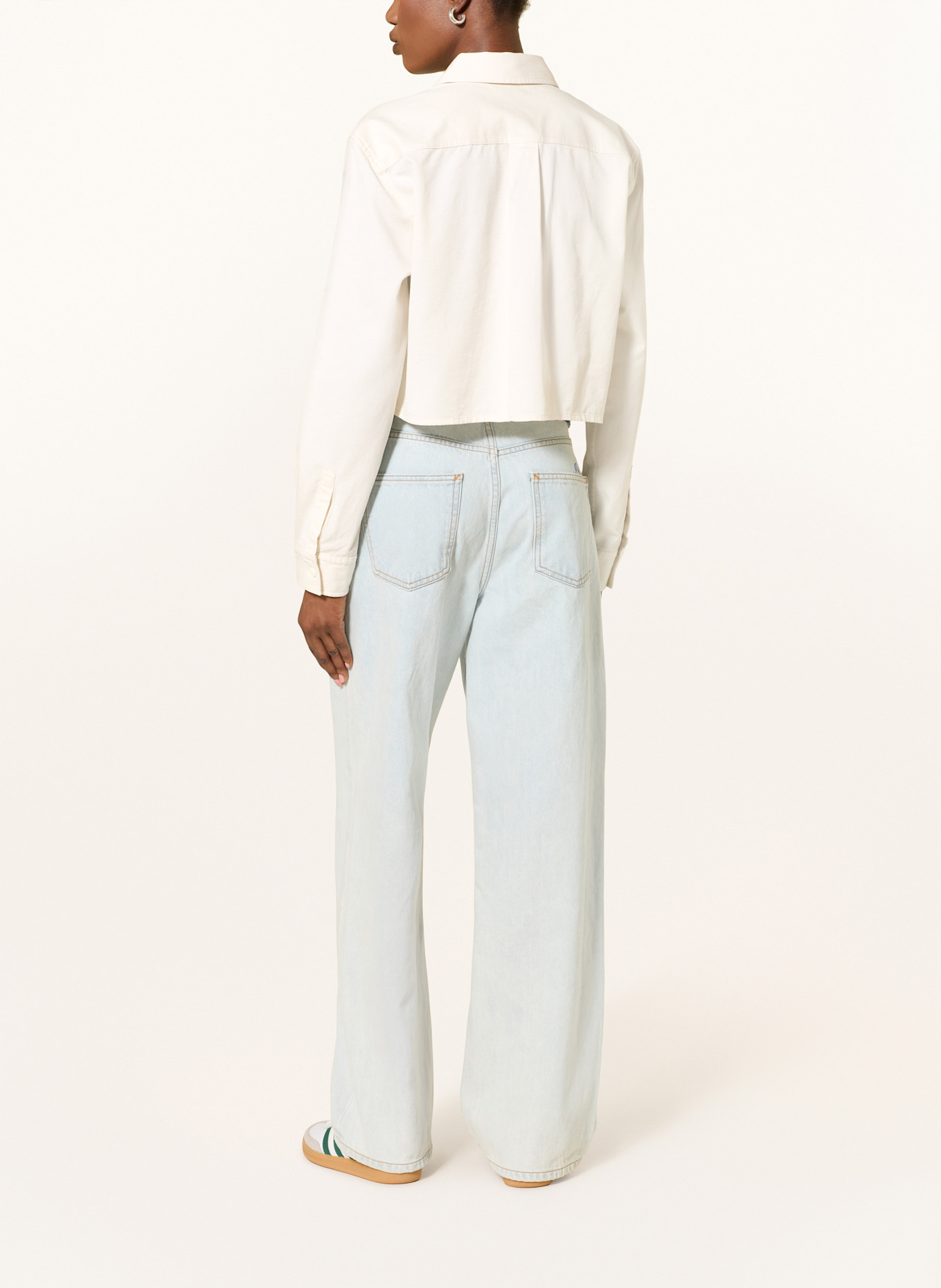 HUGO BLUE Cropped-Hemdbluse EDIA: ECRU