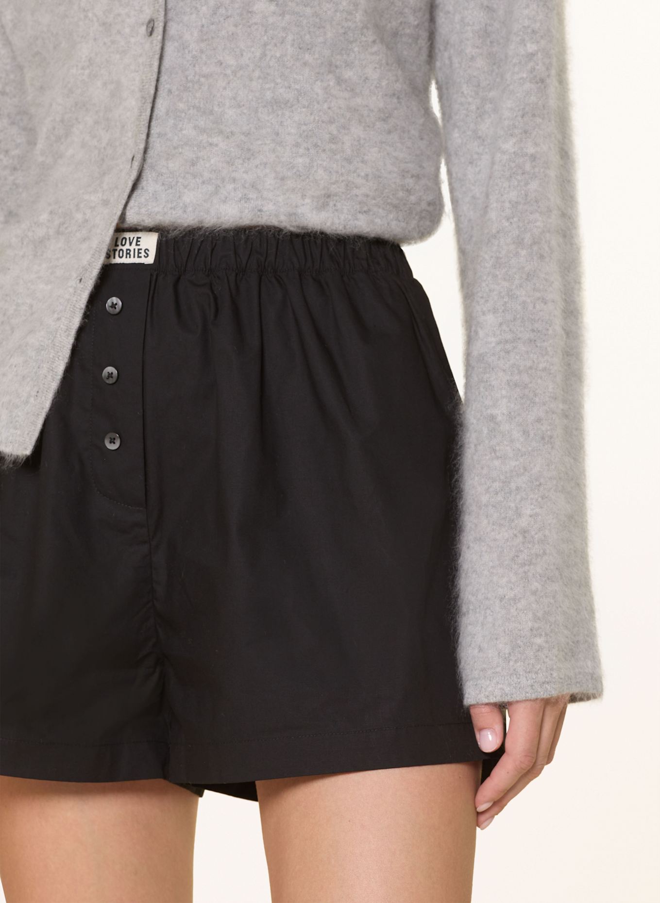 LOVE Stories Lounge-Shorts JAMES: SCHWARZ