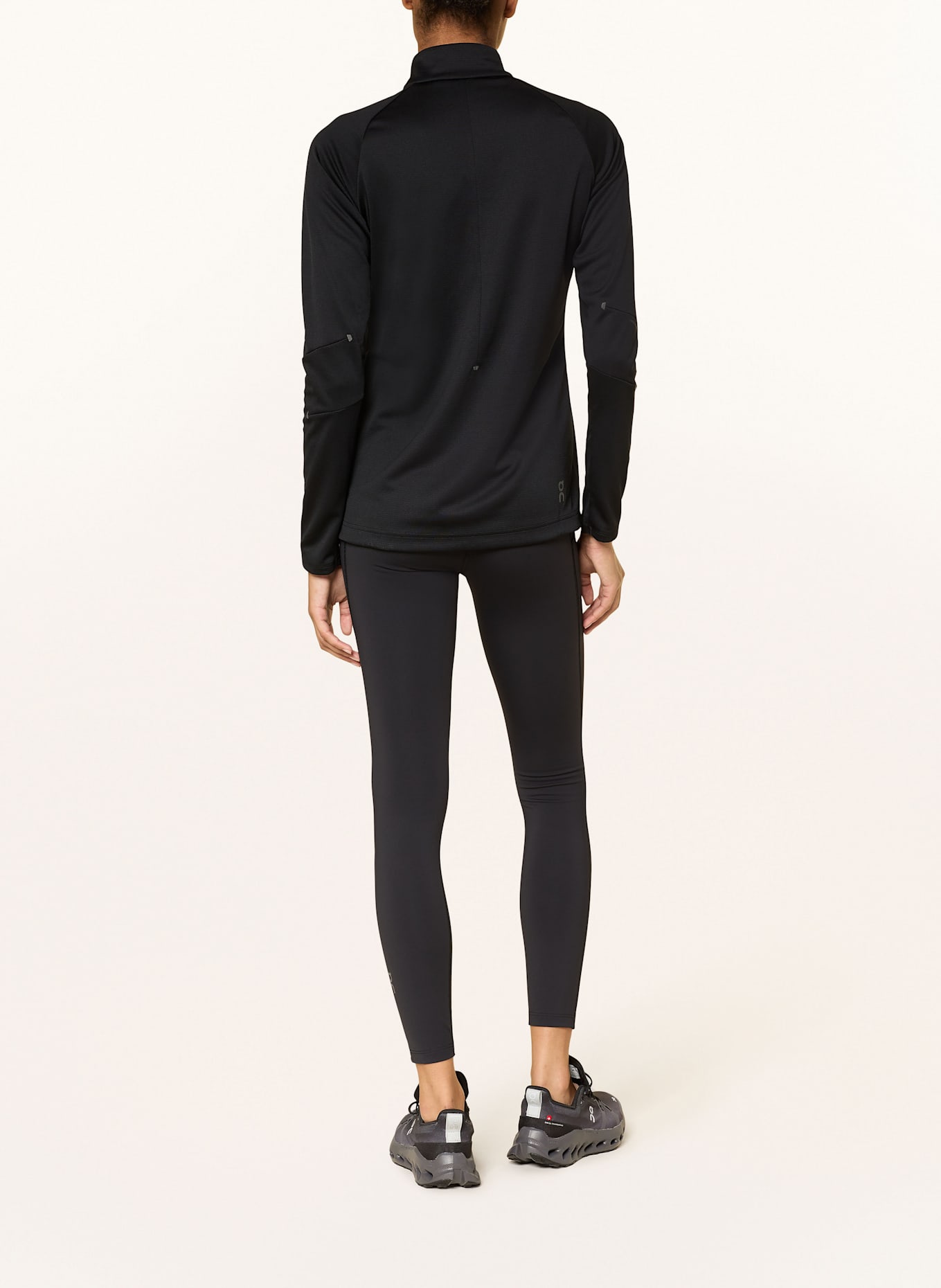 On Legginsy do biegania PERFORMANCE WINTER: CZARNY