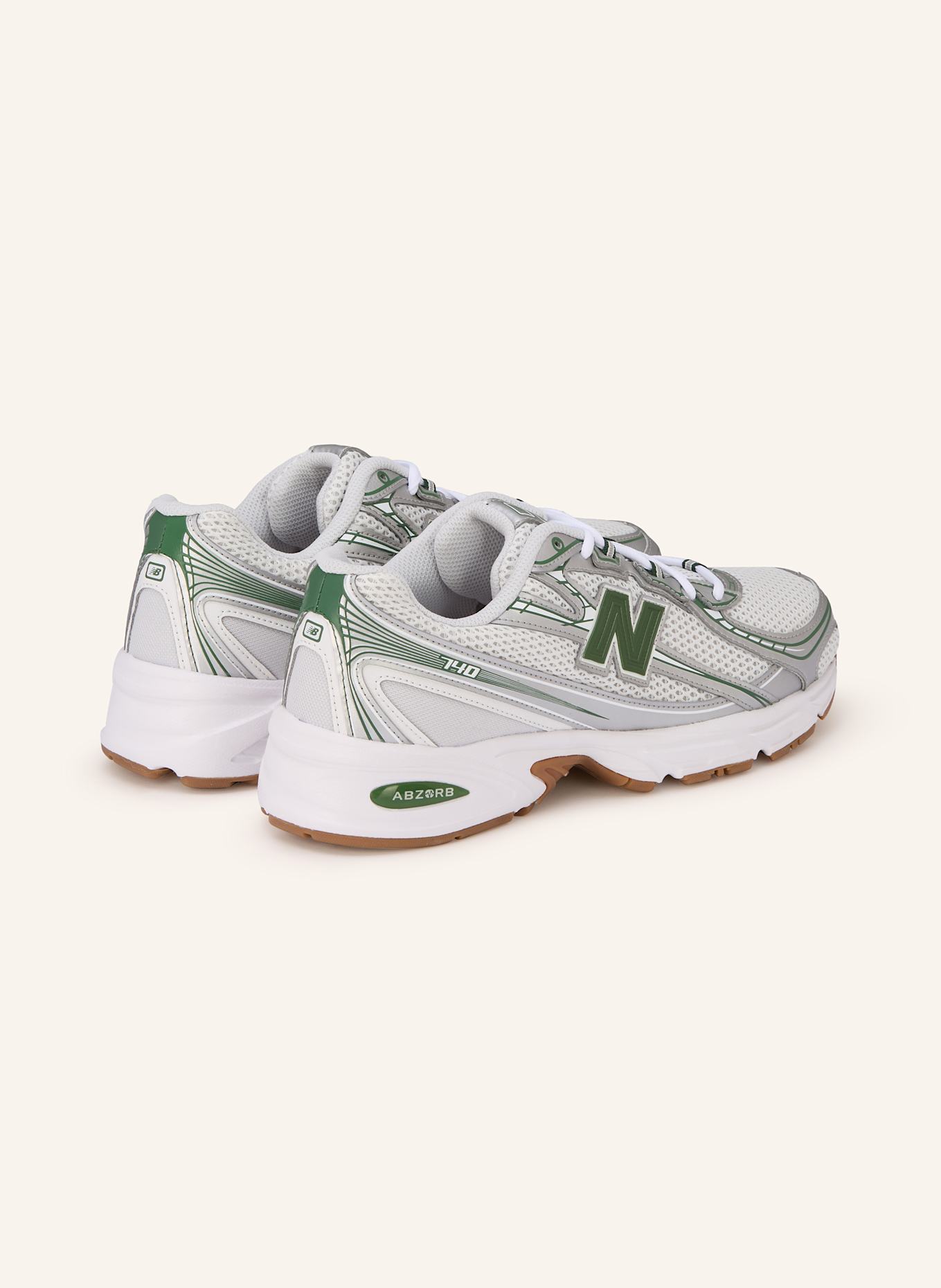 new balance Sneaker 740: WEISS/ GRÜN