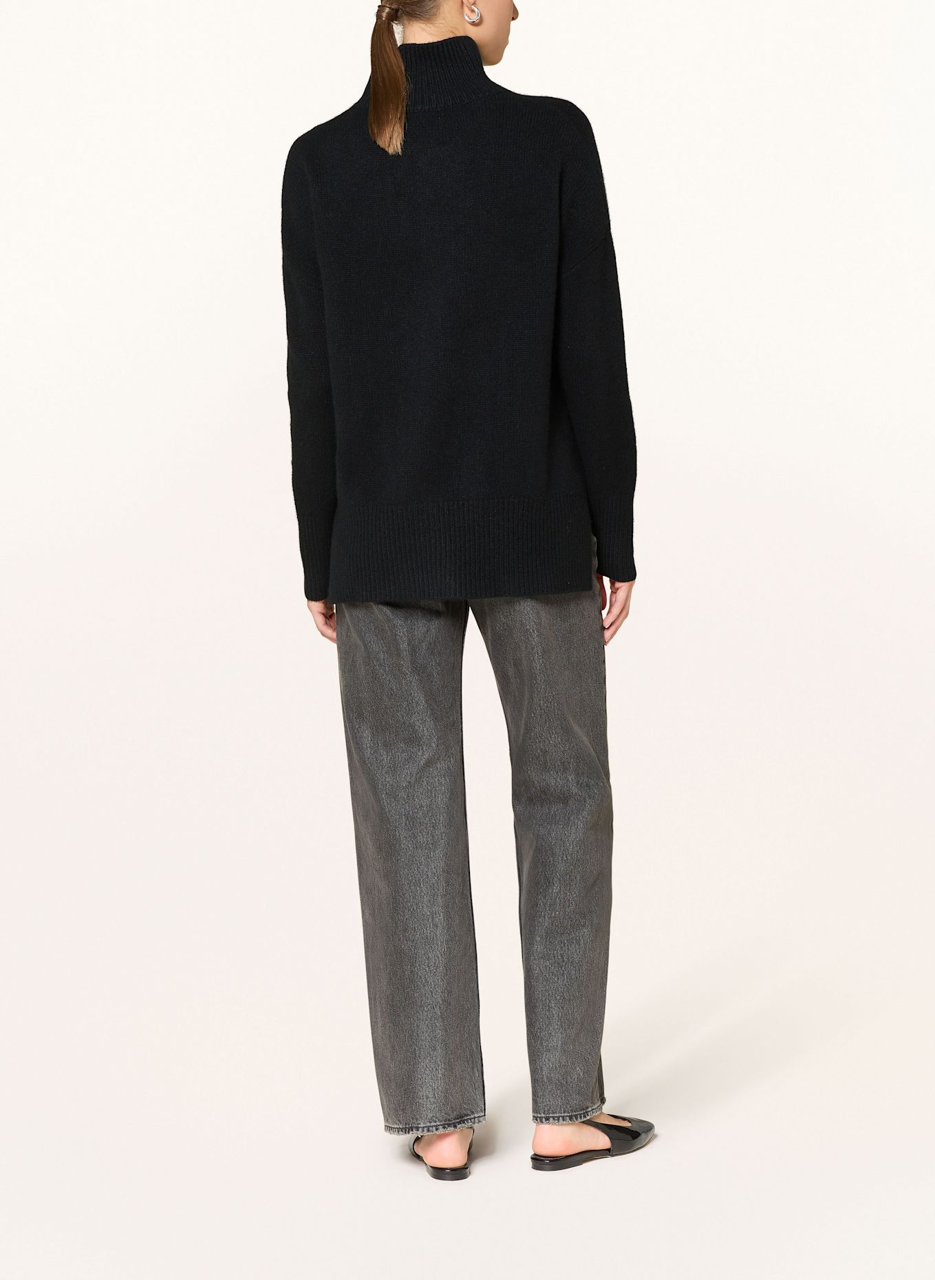 darling harbour Cashmere-Pullover: BLACK