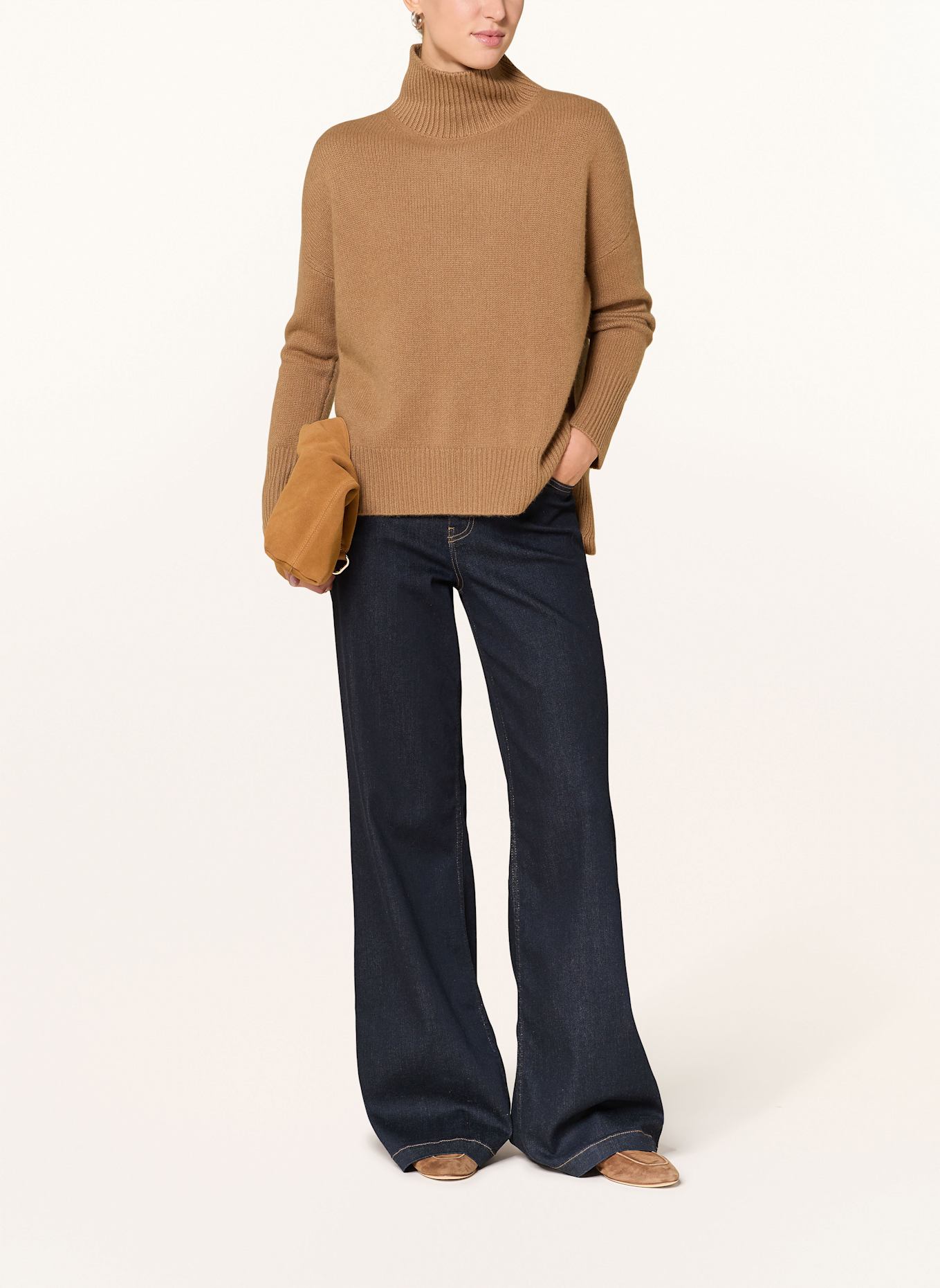 darling harbour Cashmere-Pullover: CARAMEL
