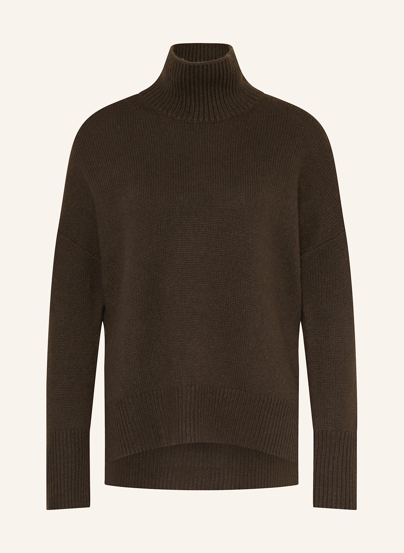 darling harbour Cashmere-Pullover: DUNKELBRAUN