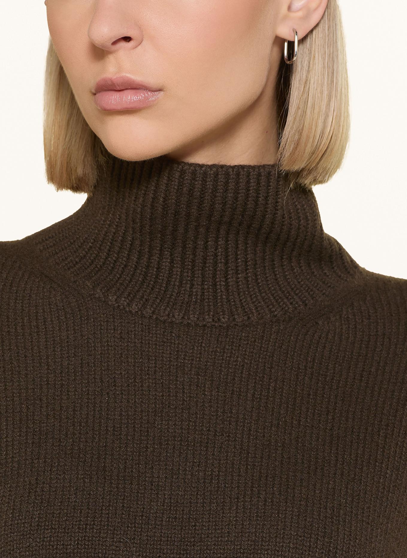 darling harbour Cashmere-Pullover: DUNKELBRAUN