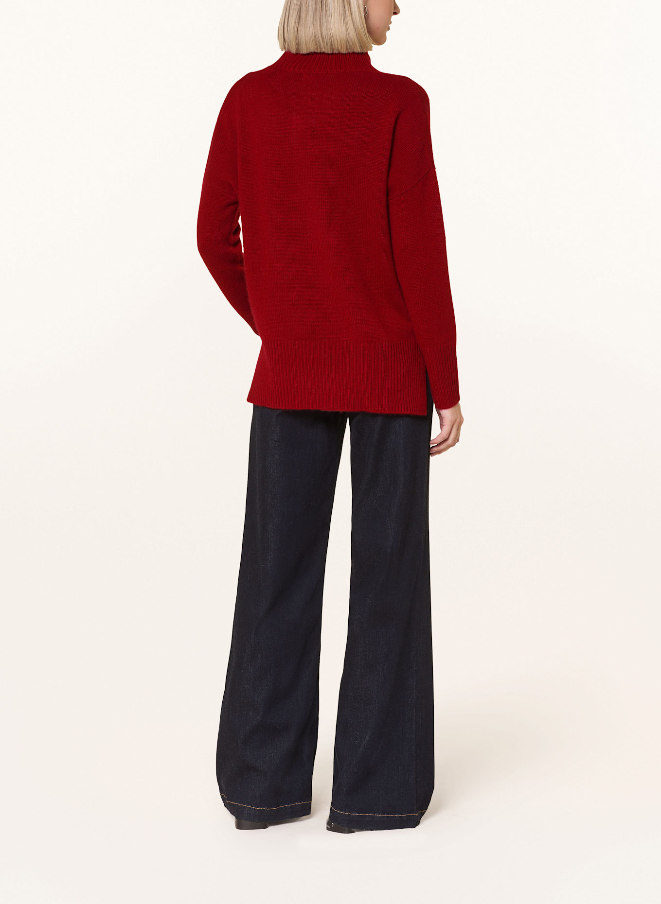 darling harbour Cashmere-Pullover: BRICK RED