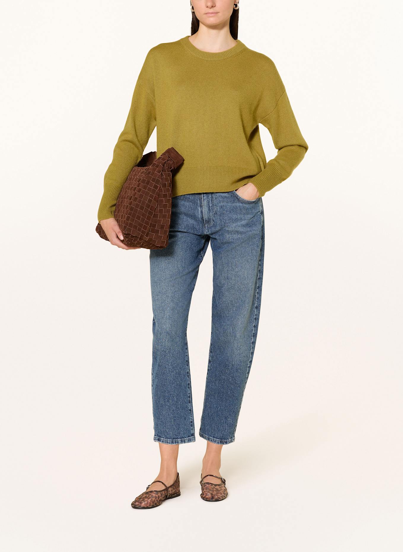 darling harbour Cashmere-Pullover: goldgreen