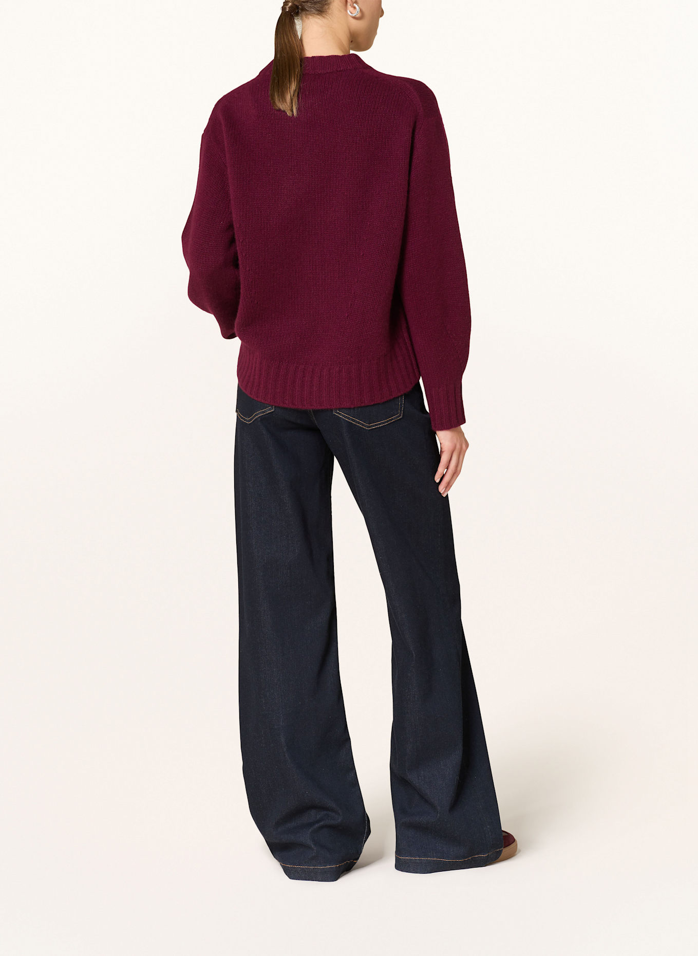 darling harbour Cashmere-Pullover: BORDEAUX