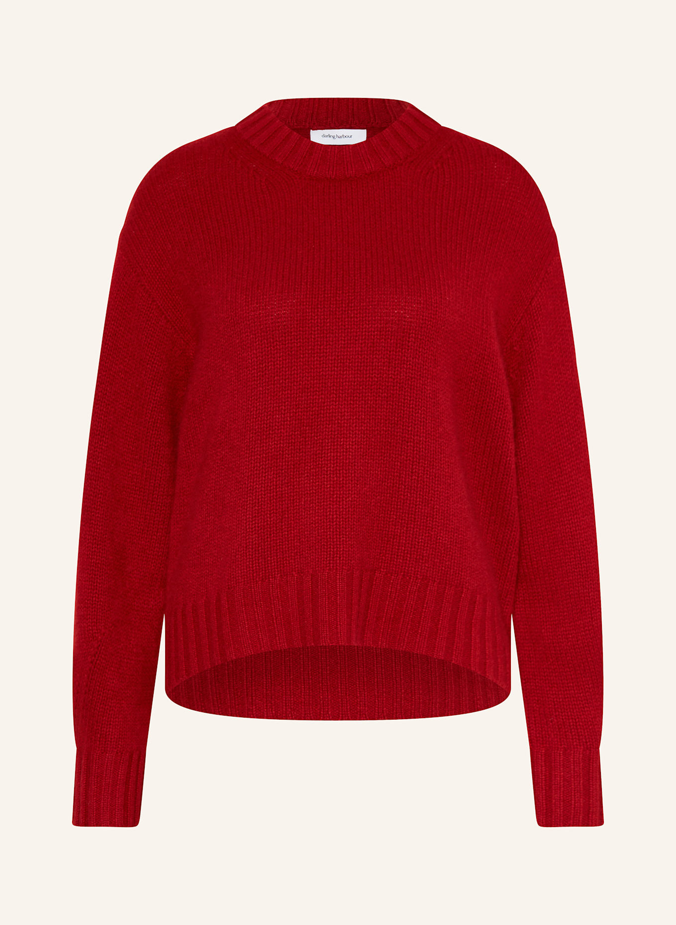 darling harbour Cashmere-Pullover: DUNKELROT