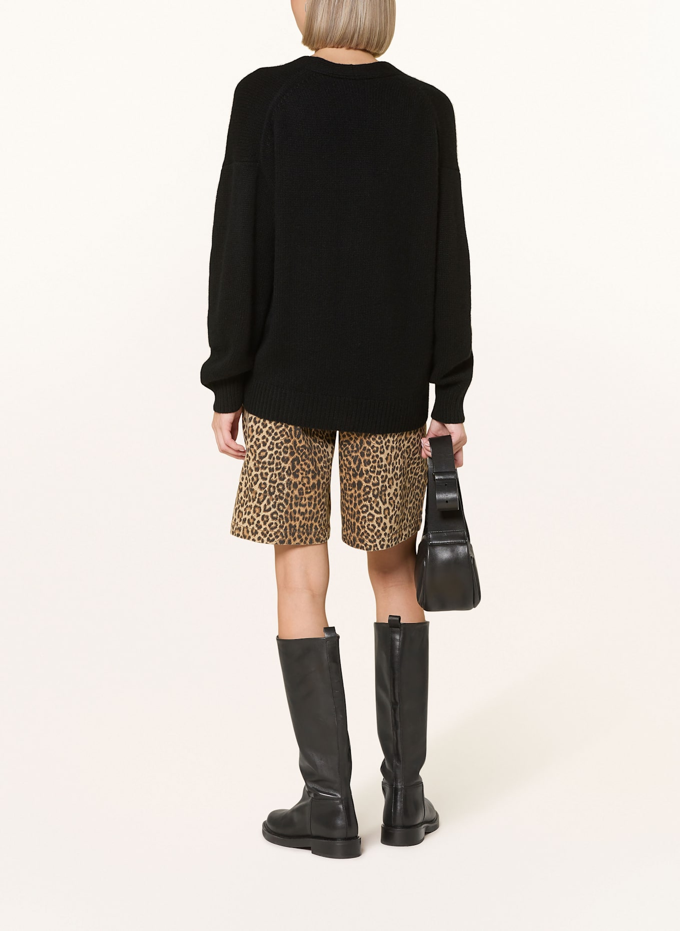 darling harbour Strickjacke aus Cashmere: SCHWARZ