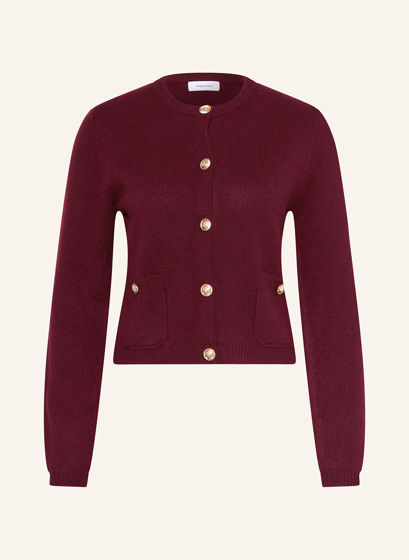 darling harbour Kardigan z kaszmiru: BORDEAUX