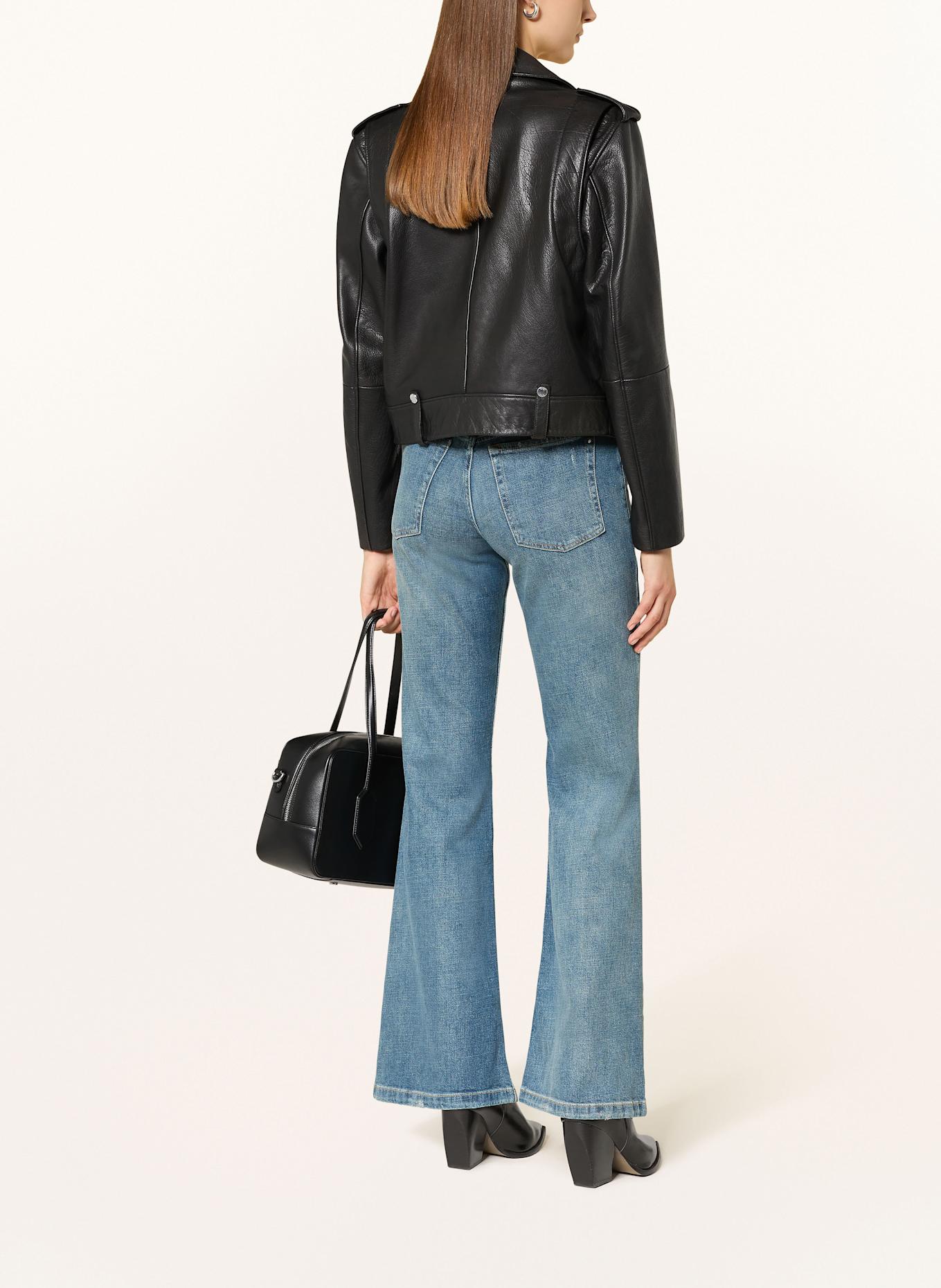 BOSS Lederjacke SANDY: SCHWARZ