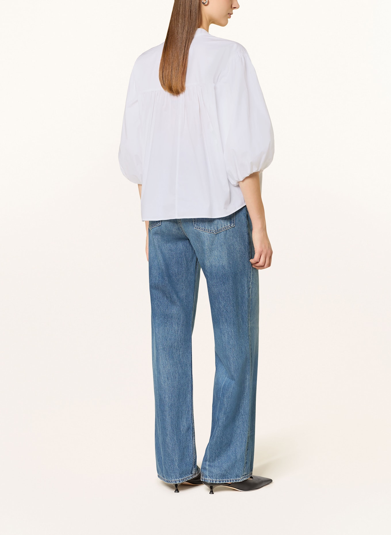 BOSS Blusenshirt BALES: WEISS