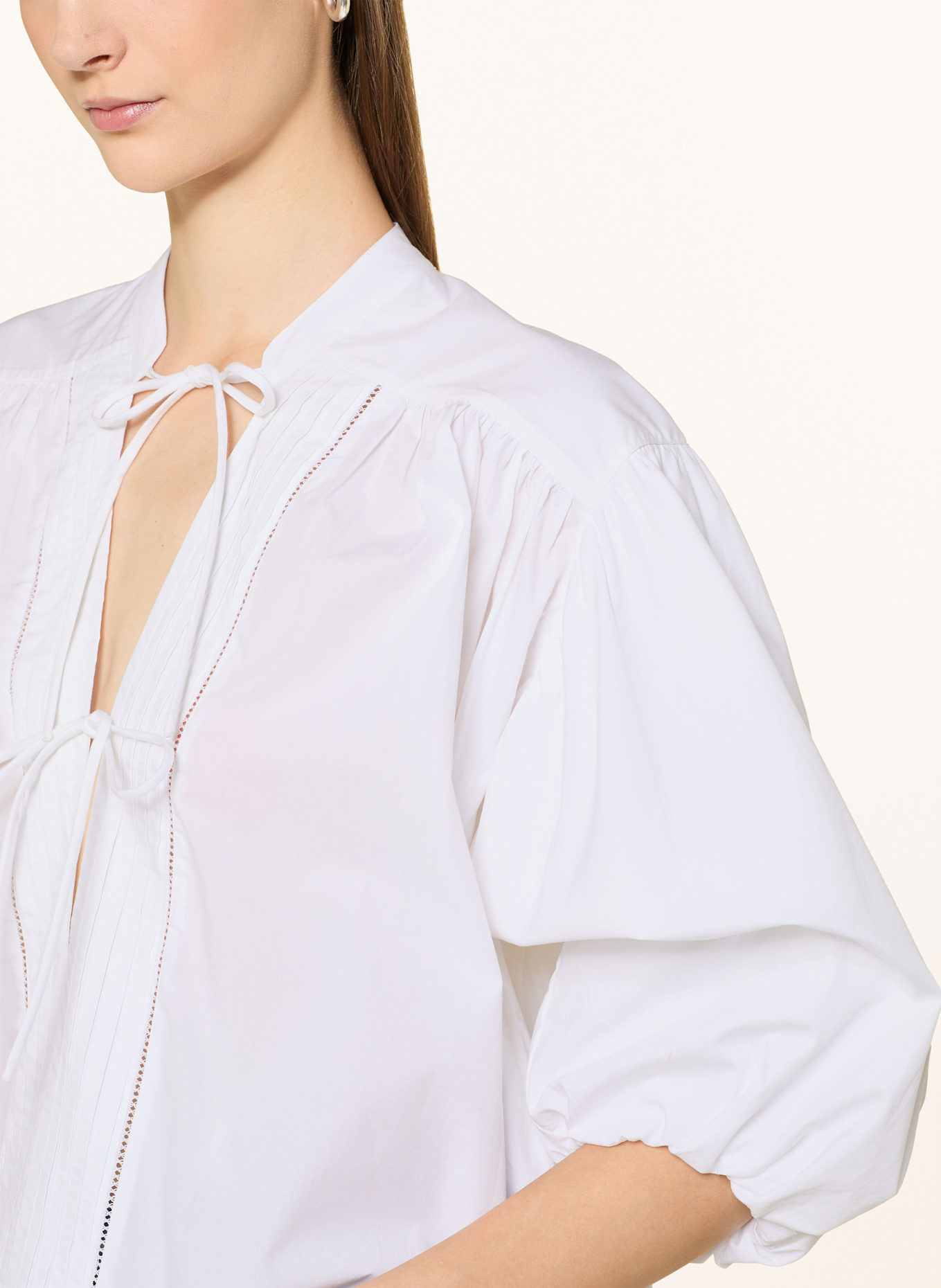 BOSS Blusenshirt BALES: WEISS
