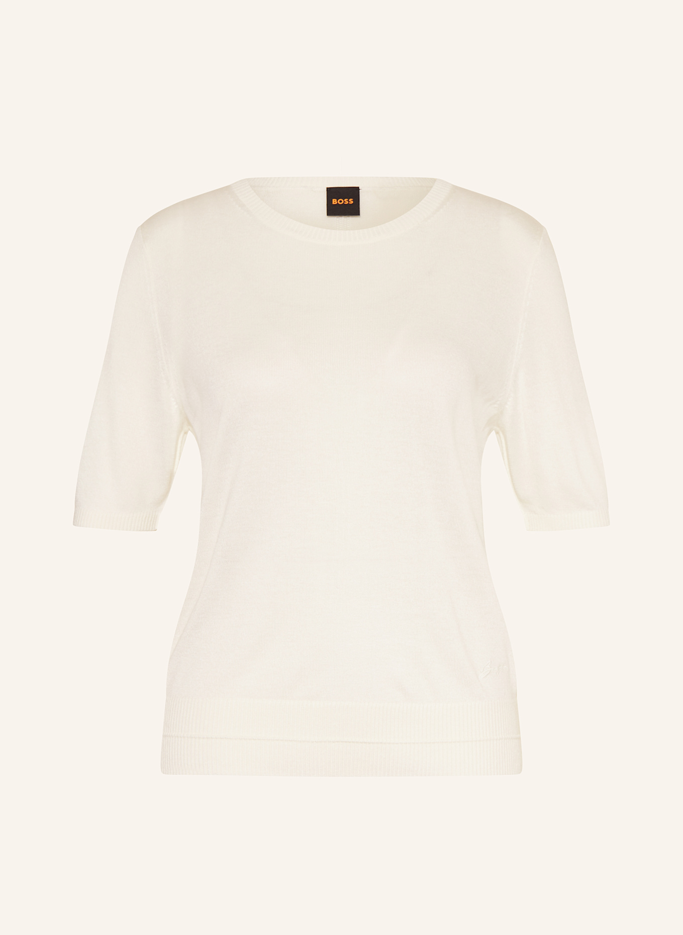 BOSS Strickshirt FIAFFUSA: ECRU
