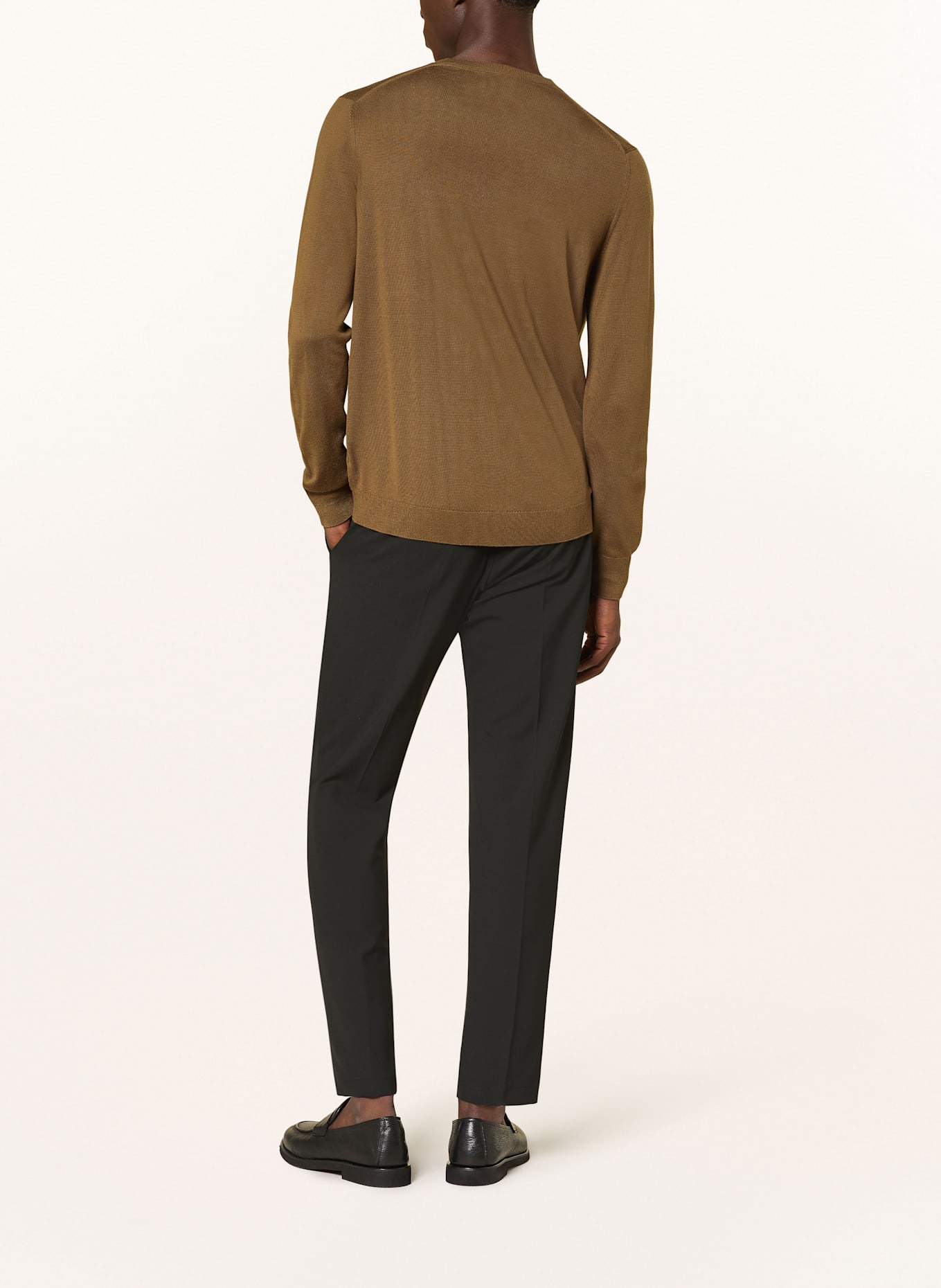 STROKESMAN'S Pullover aus Merinowolle: BRAUN