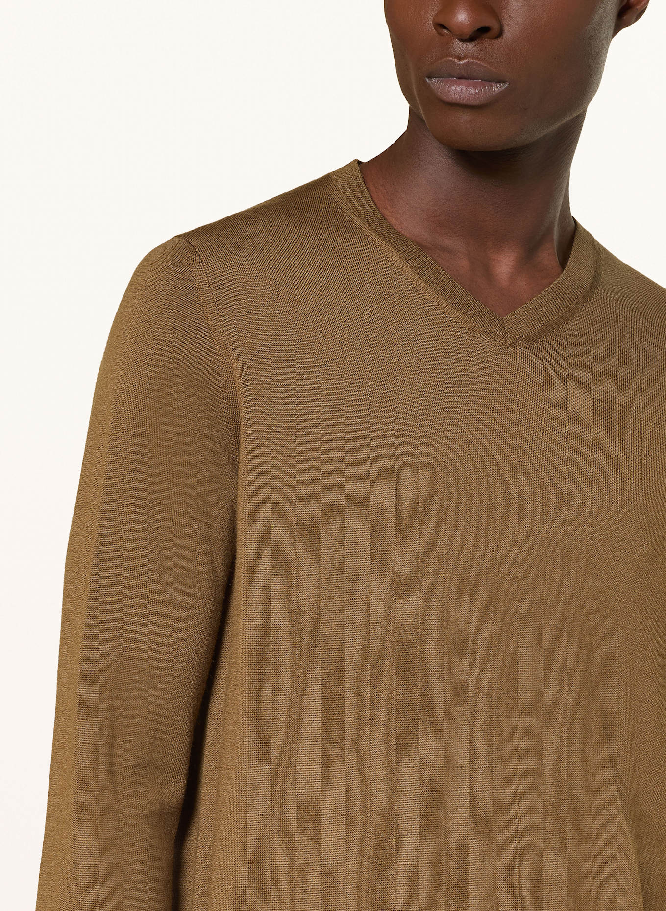 STROKESMAN'S Pullover aus Merinowolle: BRAUN