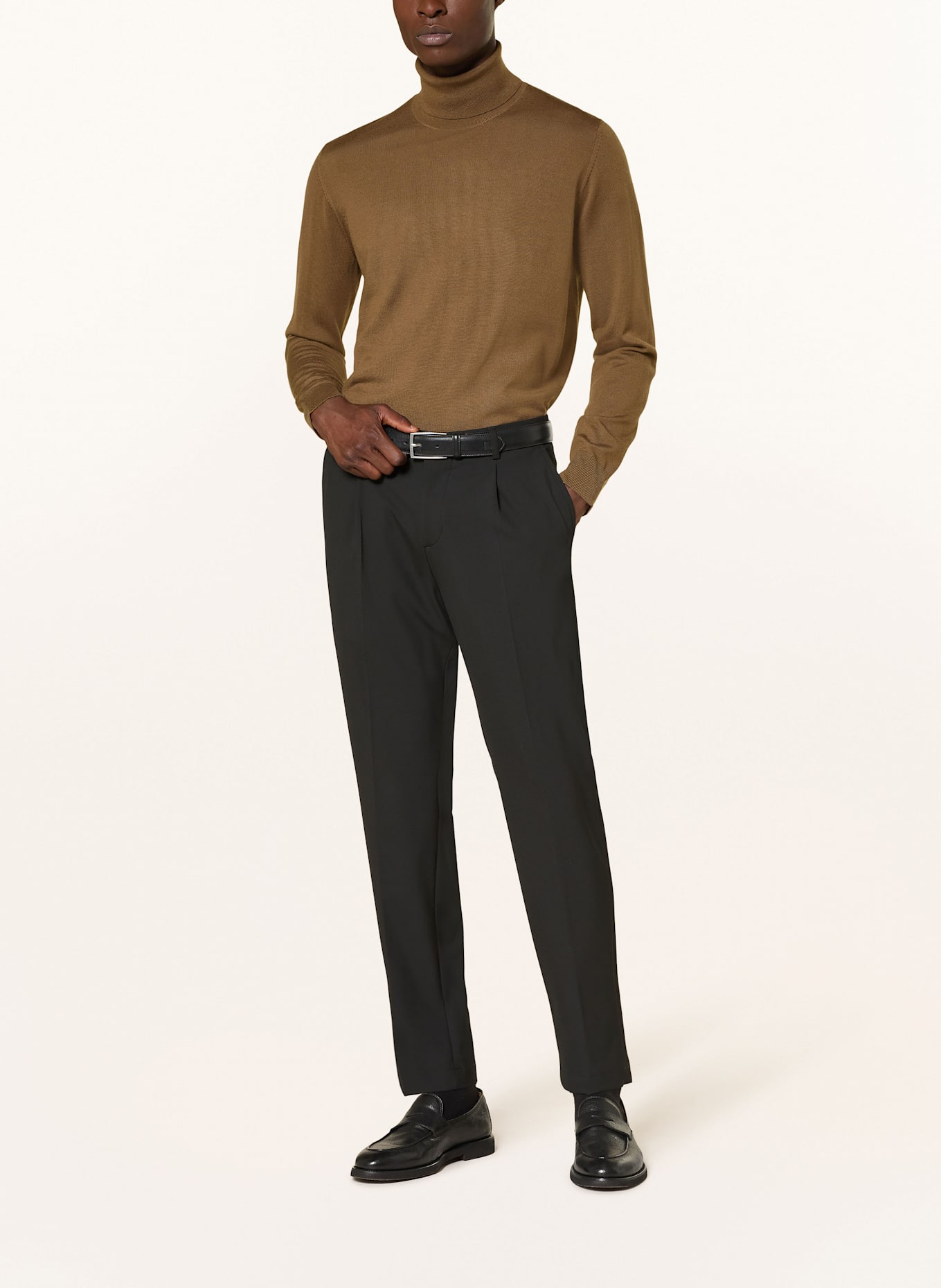 STROKESMAN'S Rollkragenpullover: BRAUN