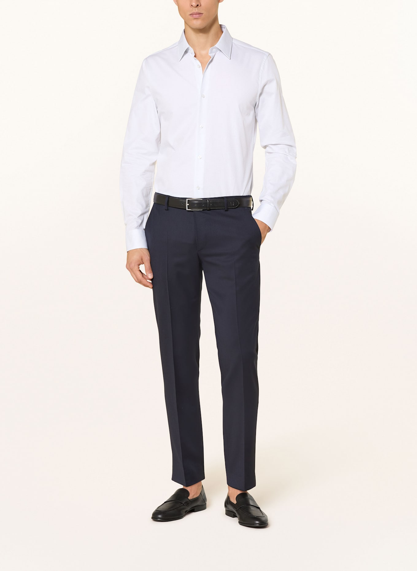 JOOP! Hemd PIERCE Slim Fit: WEISS / HELLGRAU