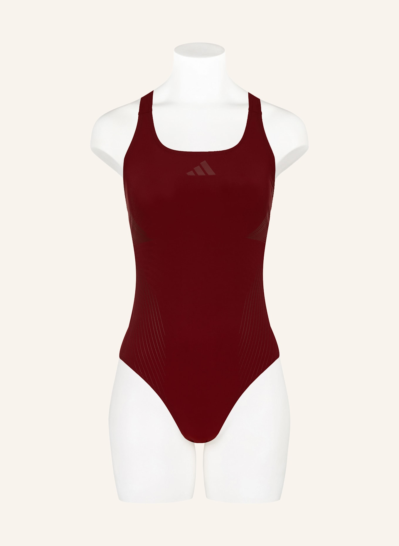 adidas Badeanzug LANELUX Y-BACK: DUNKELROT