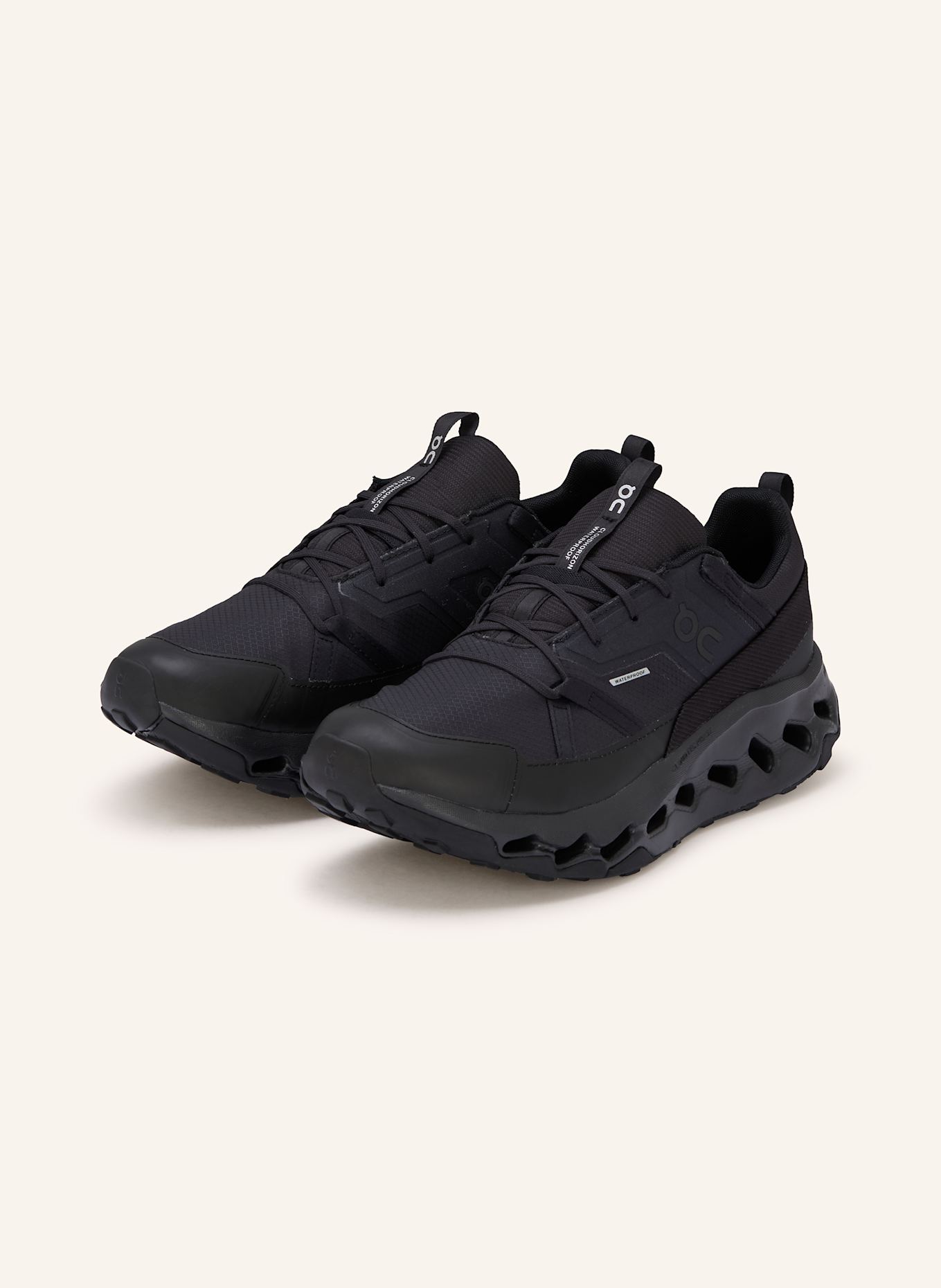 On Wanderschuhe CLOUDHORIZON WATERPROOF: SCHWARZ