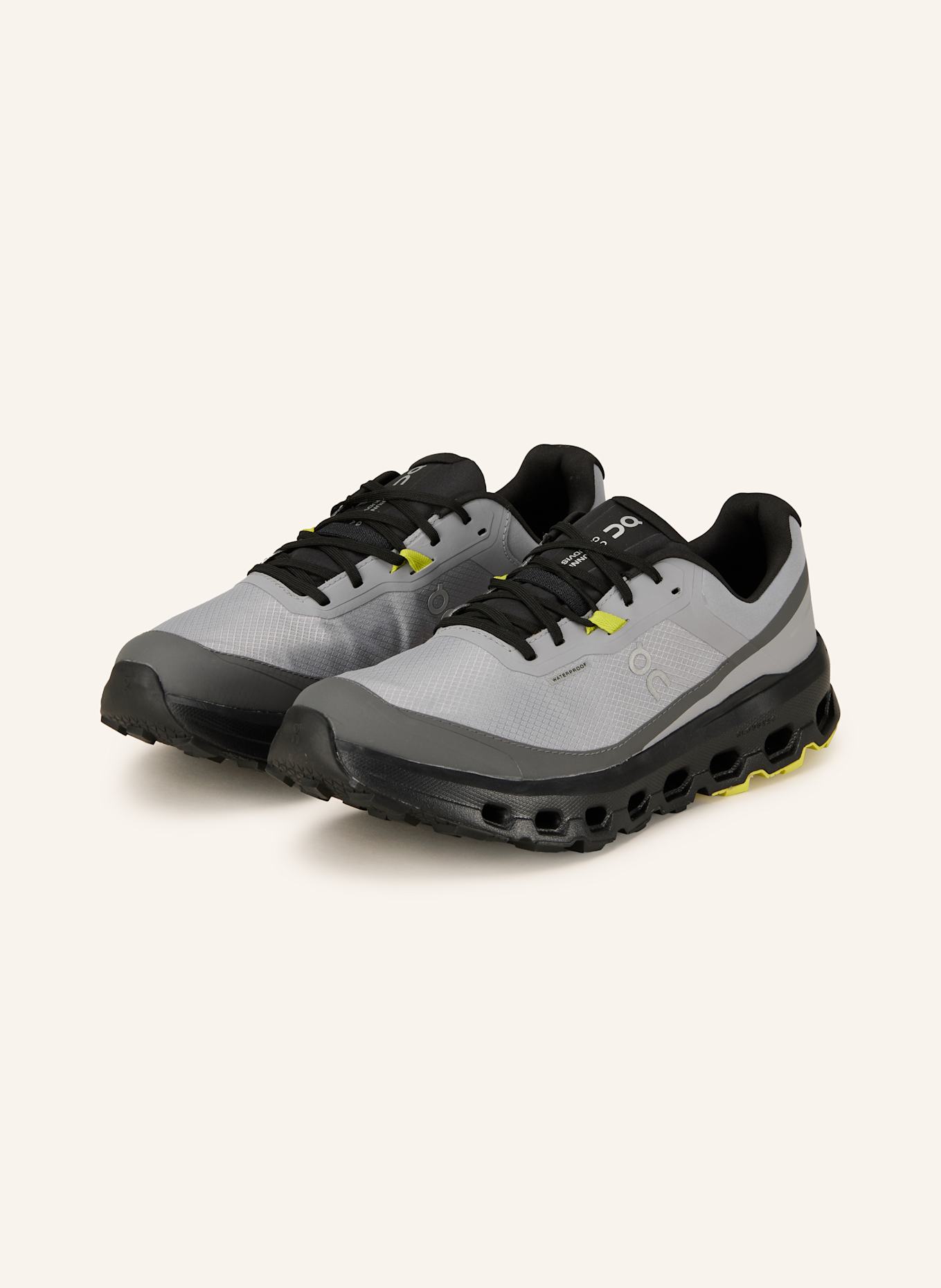 On Trailrunning-Schuhe CLOUDVISTA 2 WATERPROOF: GRAU / SCHWARZ