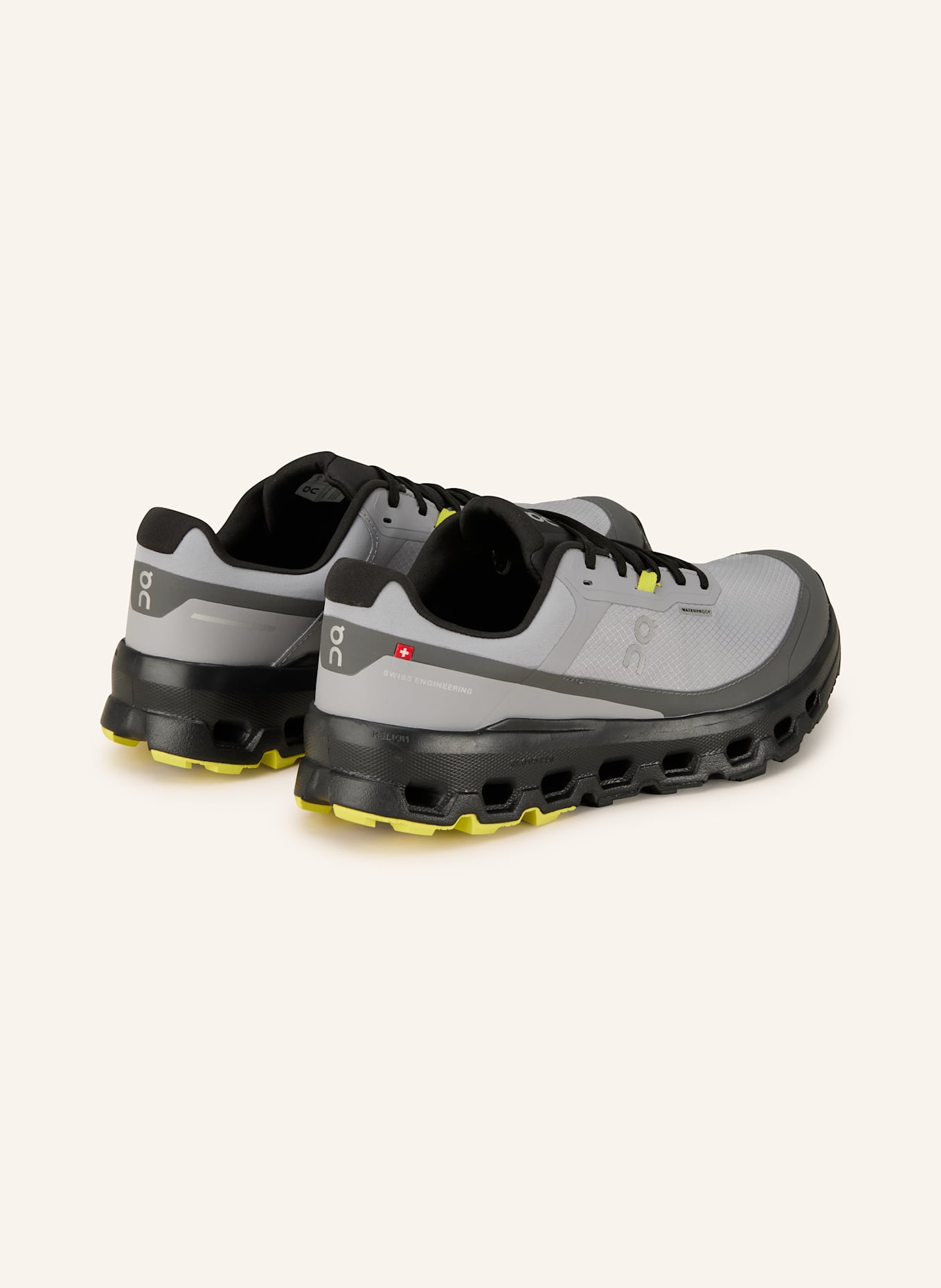 On Trailrunning-Schuhe CLOUDVISTA 2 WATERPROOF: GRAU / SCHWARZ