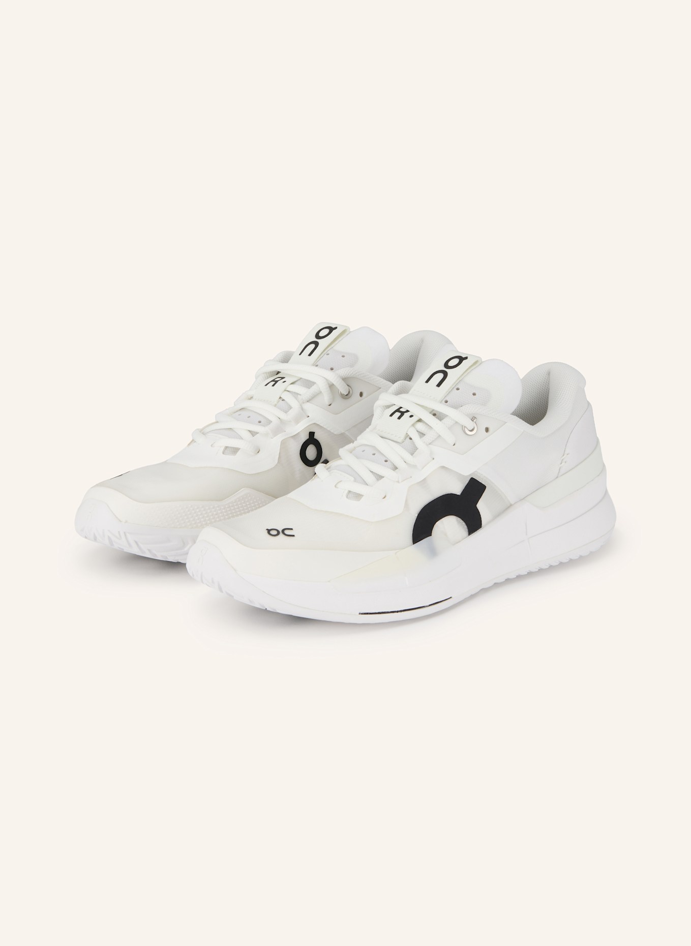 On Tennisschuhe THE ROGER PRO 2 CLAY: WEISS / SCHWARZ