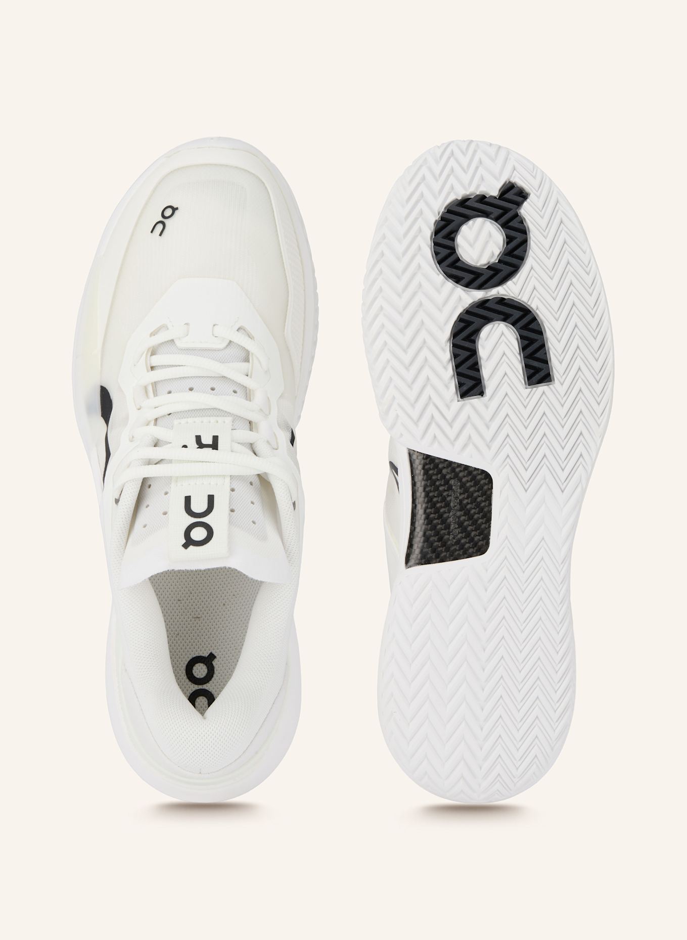 On Tennisschuhe THE ROGER PRO 2 CLAY: WEISS / SCHWARZ