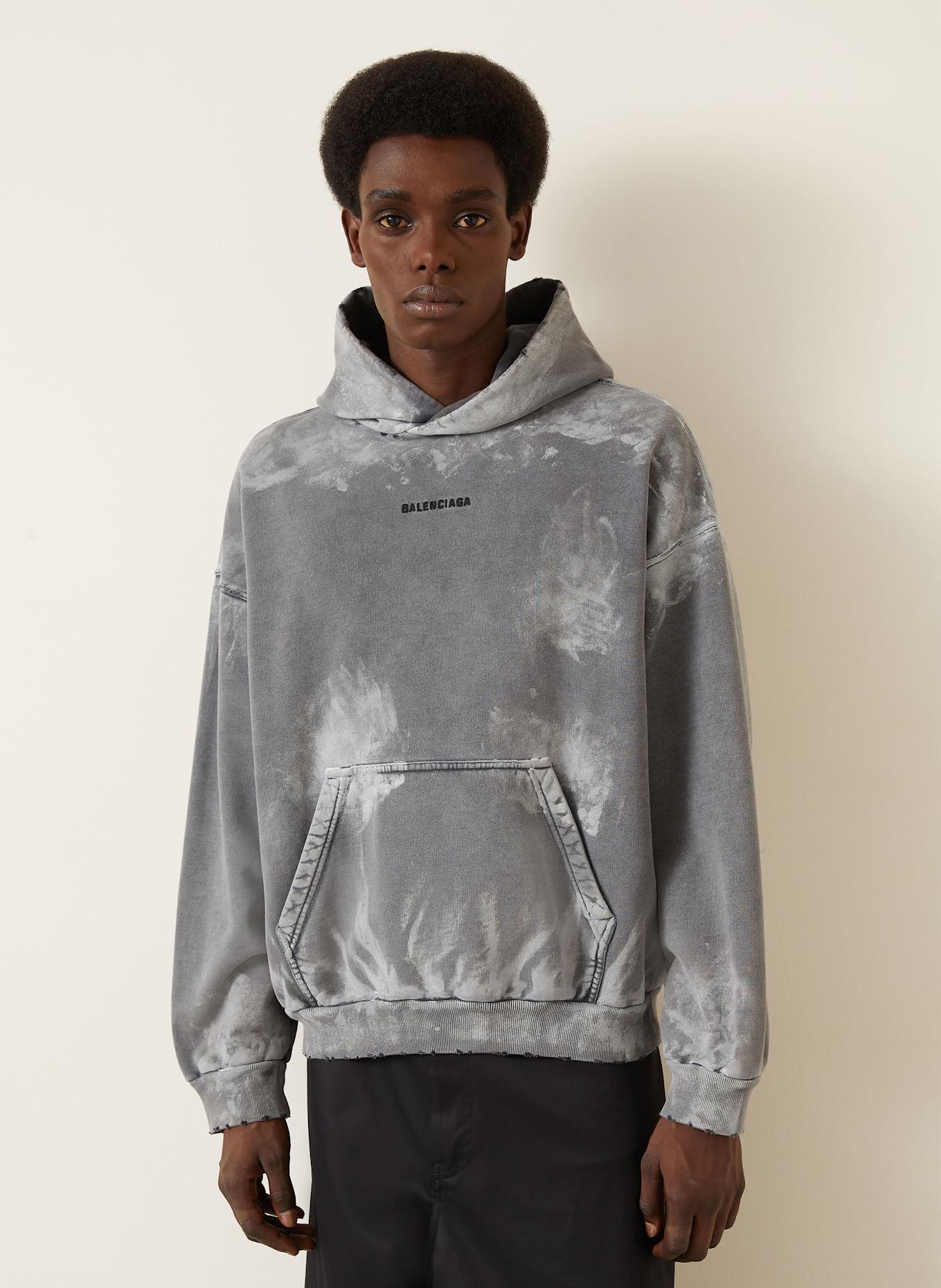 BALENCIAGA Hoodie: DUNKELGRAU