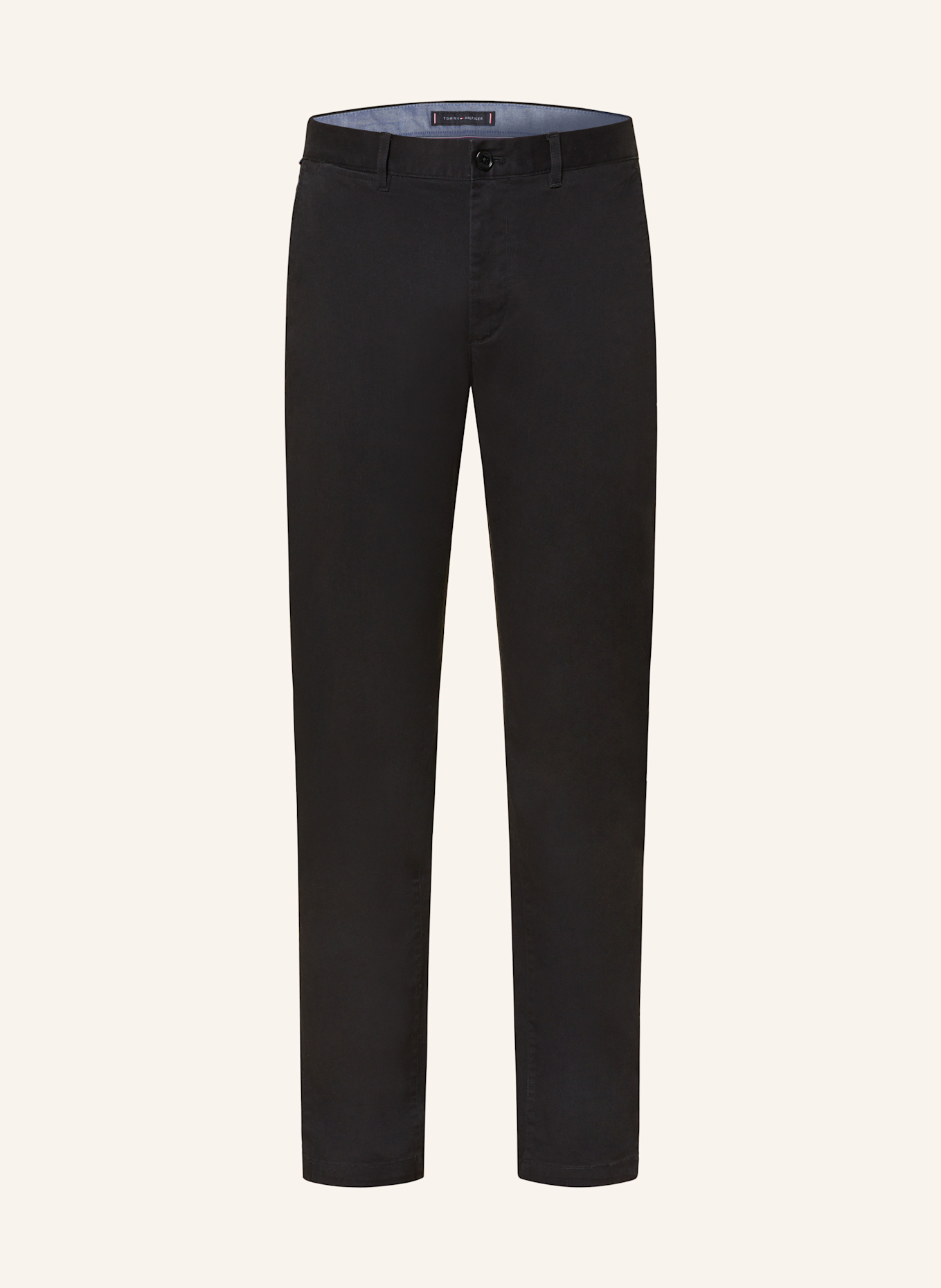 TOMMY HILFIGER Chino DENTON Straight Fit: SCHWARZ