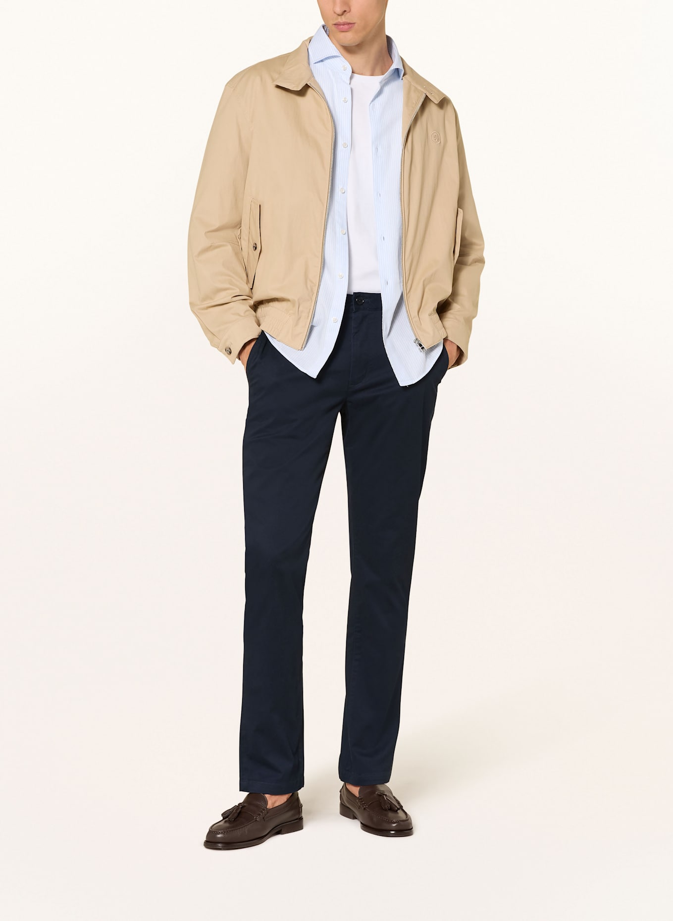 TOMMY HILFIGER Chino DENTON Straight Fit: DUNKELBLAU