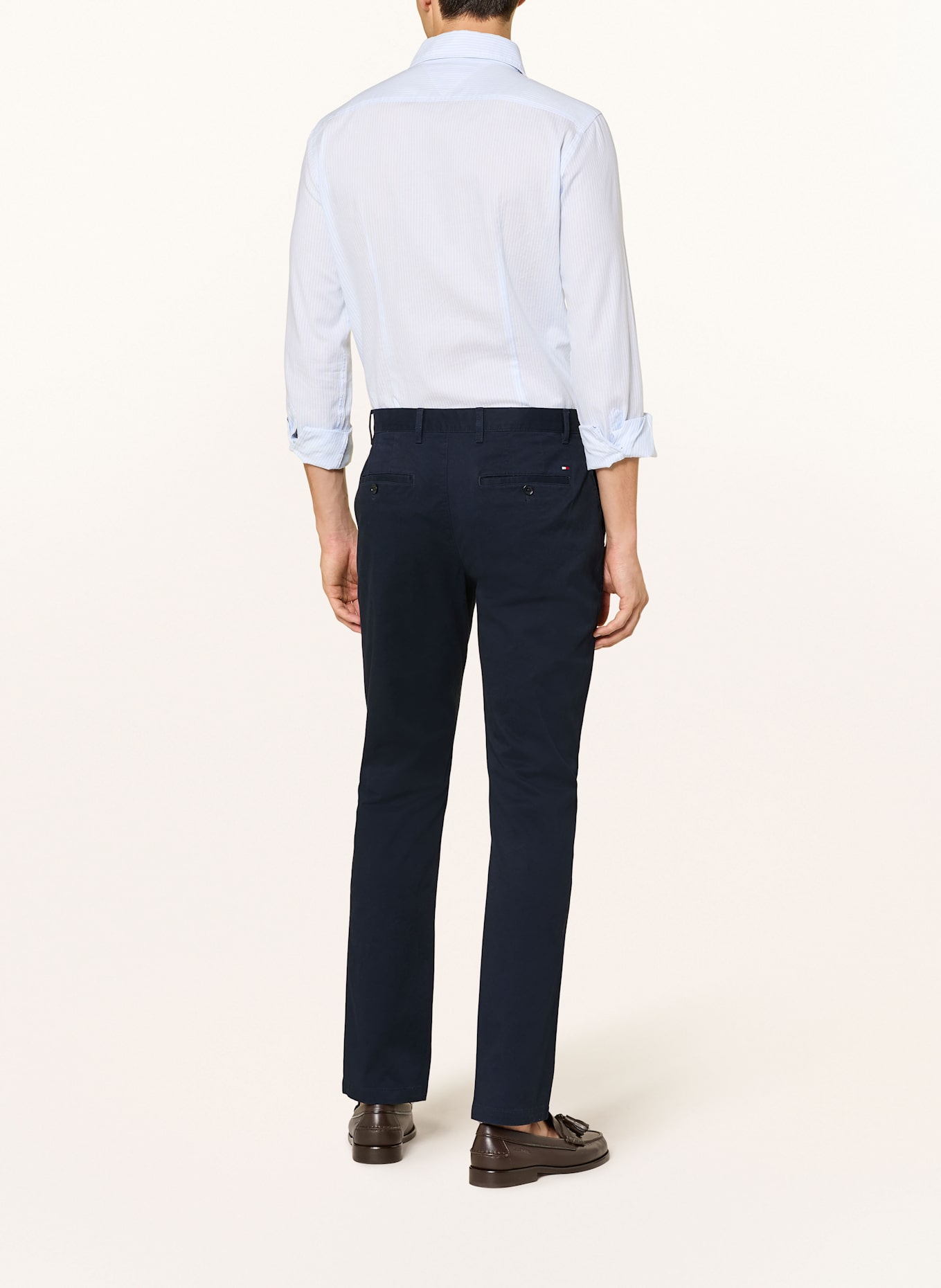 TOMMY HILFIGER Chino DENTON Straight Fit: DUNKELBLAU