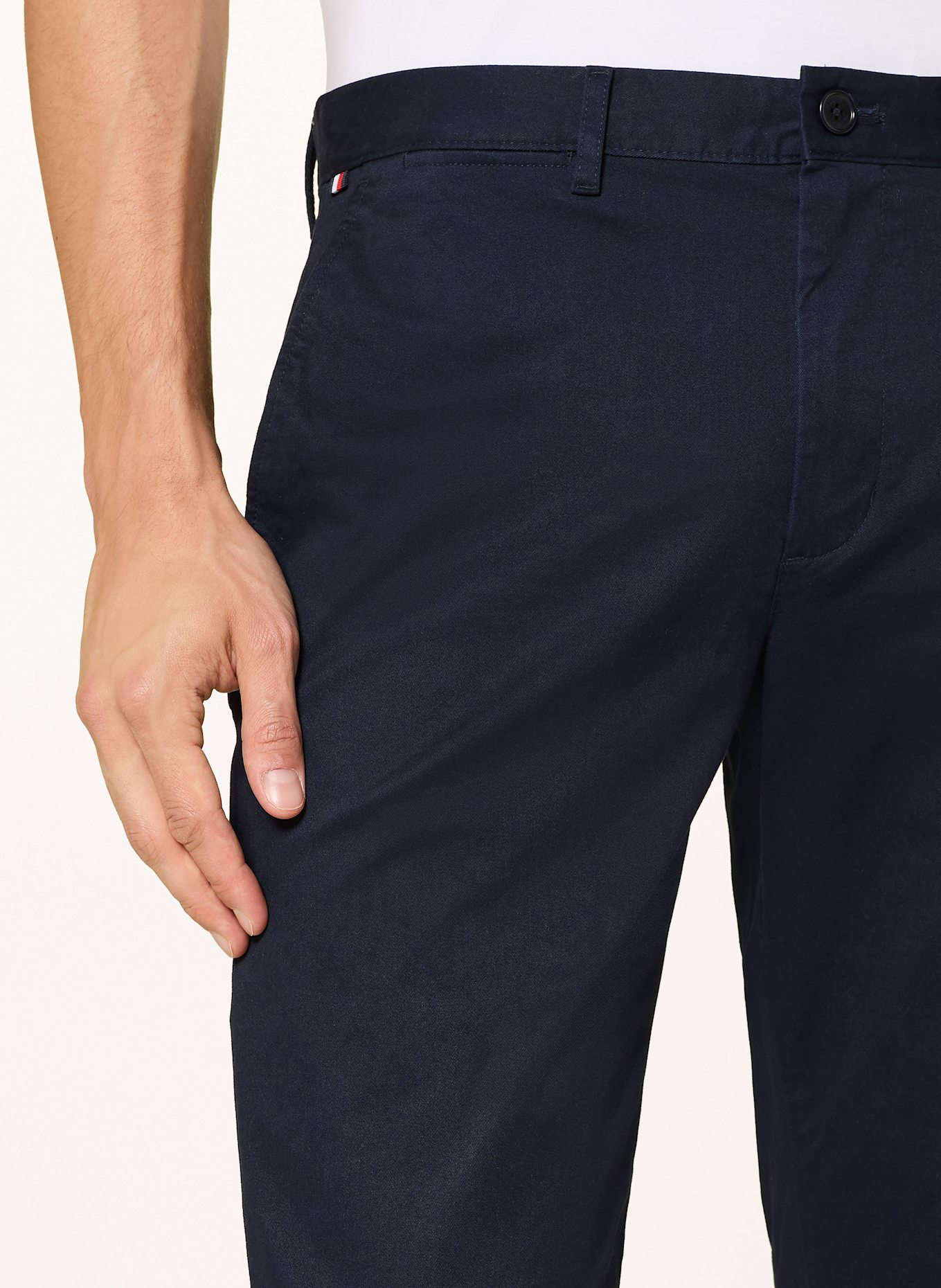 TOMMY HILFIGER Chino DENTON Straight Fit: DUNKELBLAU