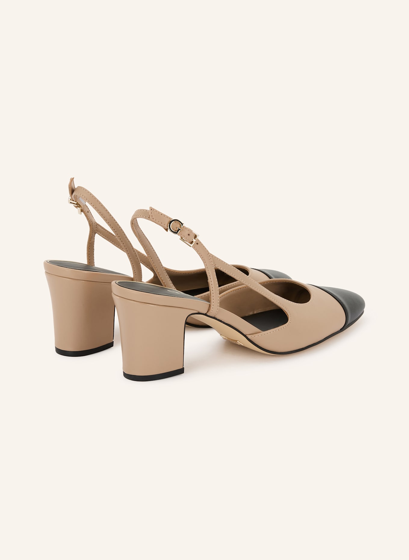 GUESS Slingback pumps LOISA: BEIGE / BLACK