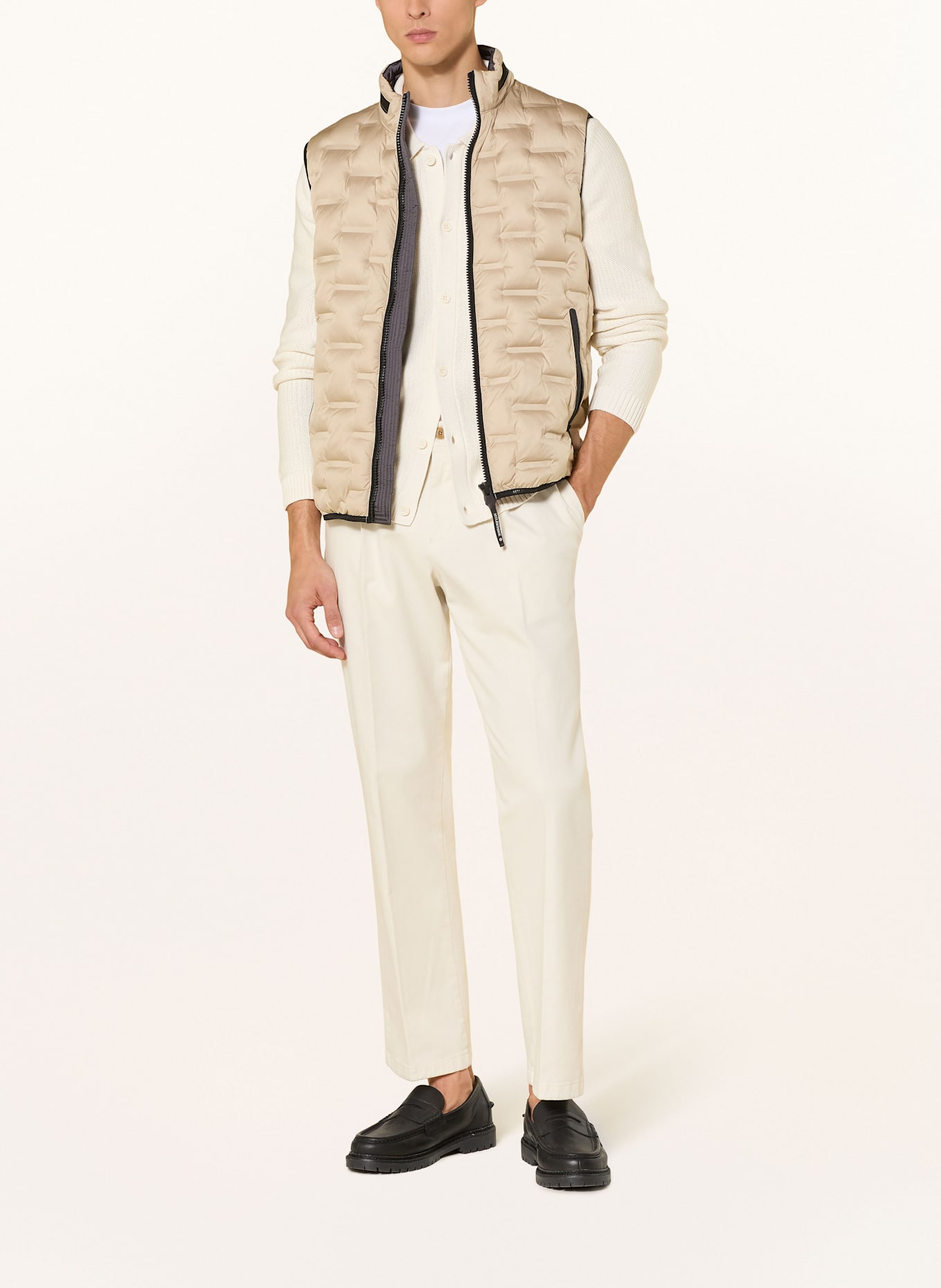 MILESTONE Kamizelka pikowana MSMALCOM: BEŻOWY