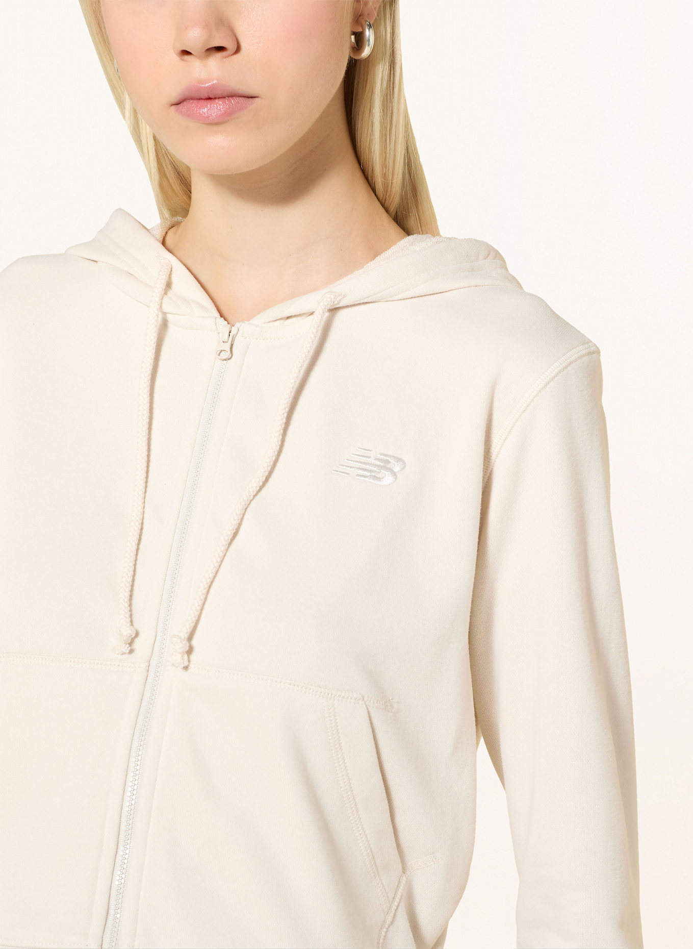 new balance COASTAL sweat jacket: CREAM