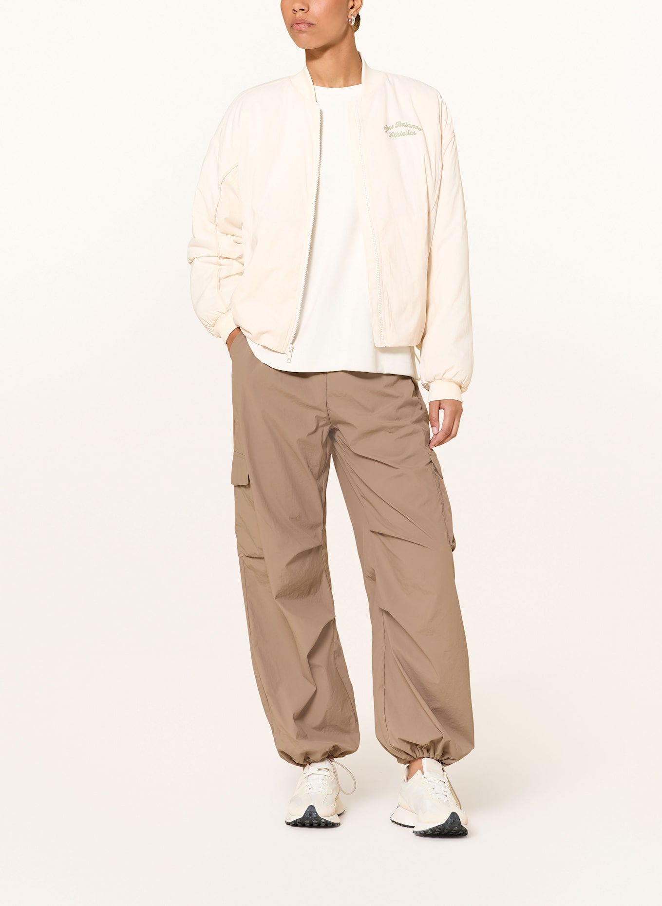 new balance Oversized blouson LINEAR HERITAGE: ECRU