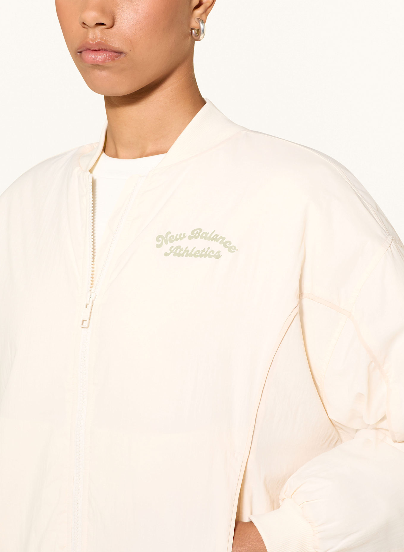 new balance Oversized blouson LINEAR HERITAGE: ECRU