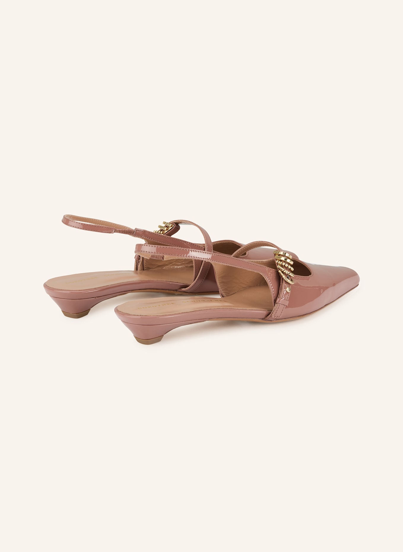 DOROTHEE SCHUMACHER Slingballerinas GLOSSY SHINE: BRAUN