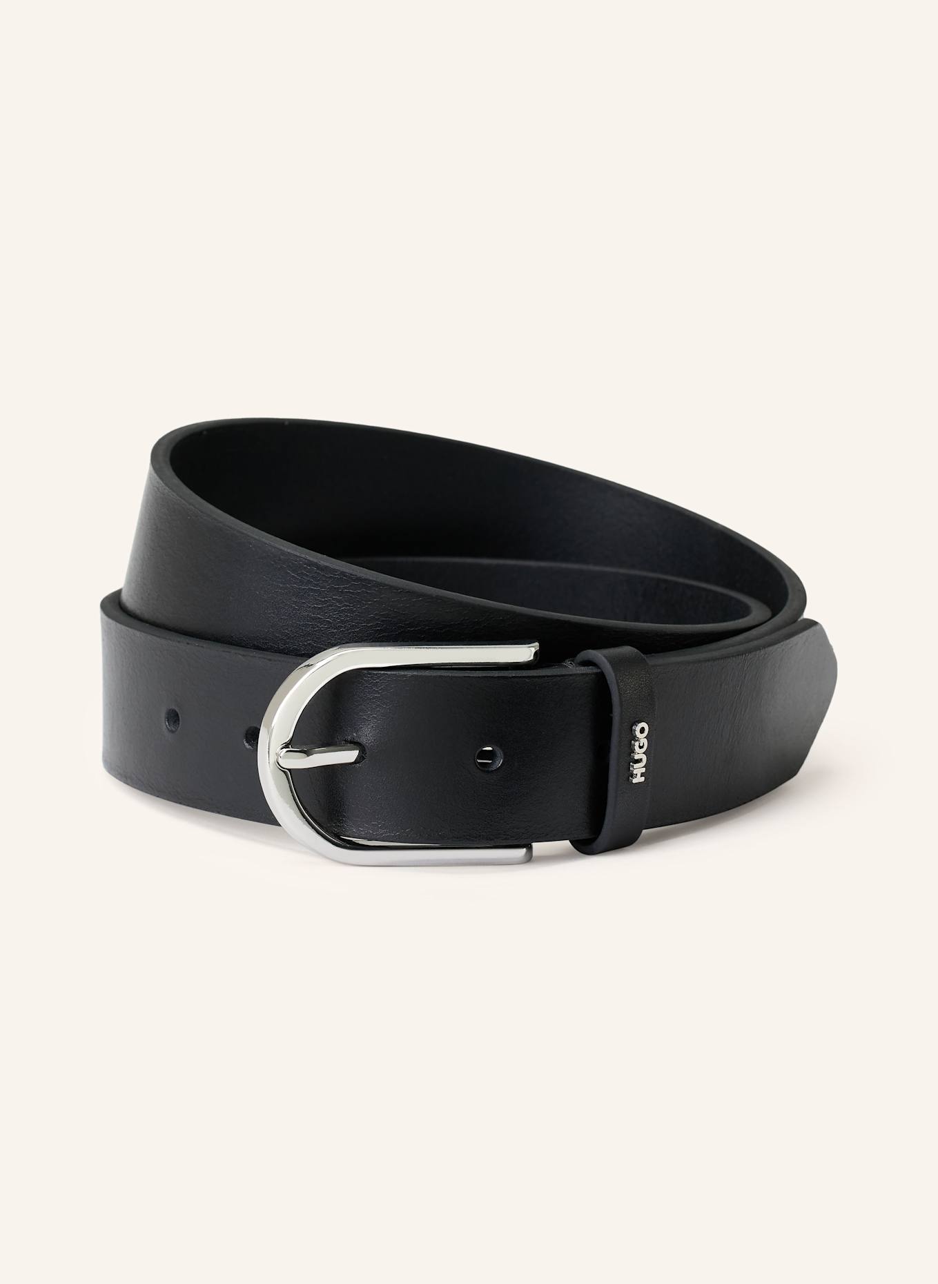 HUGO Ledergürtel ZOEY: SCHWARZ