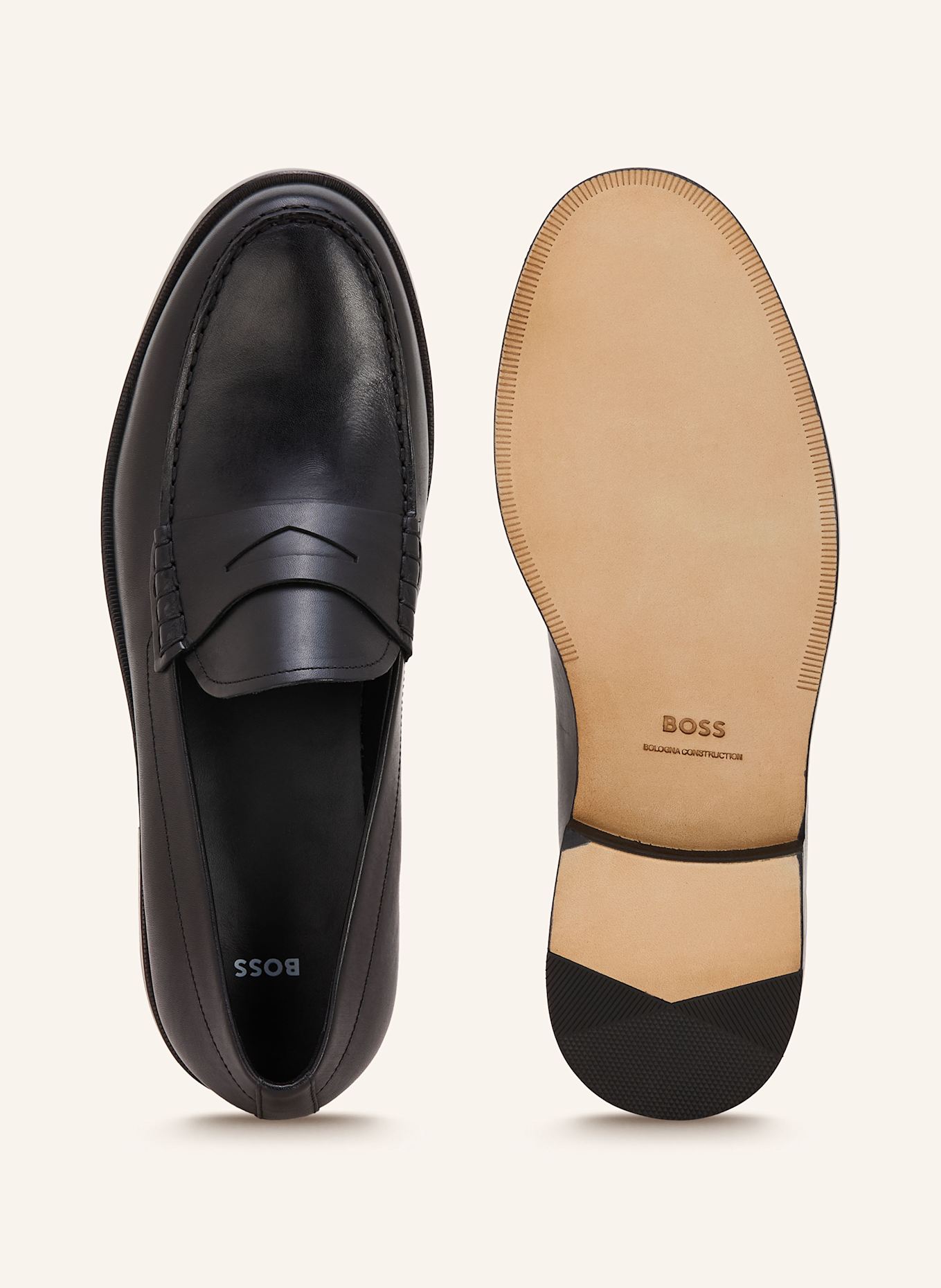 BOSS Penny-Loafer TAYIL: SCHWARZ