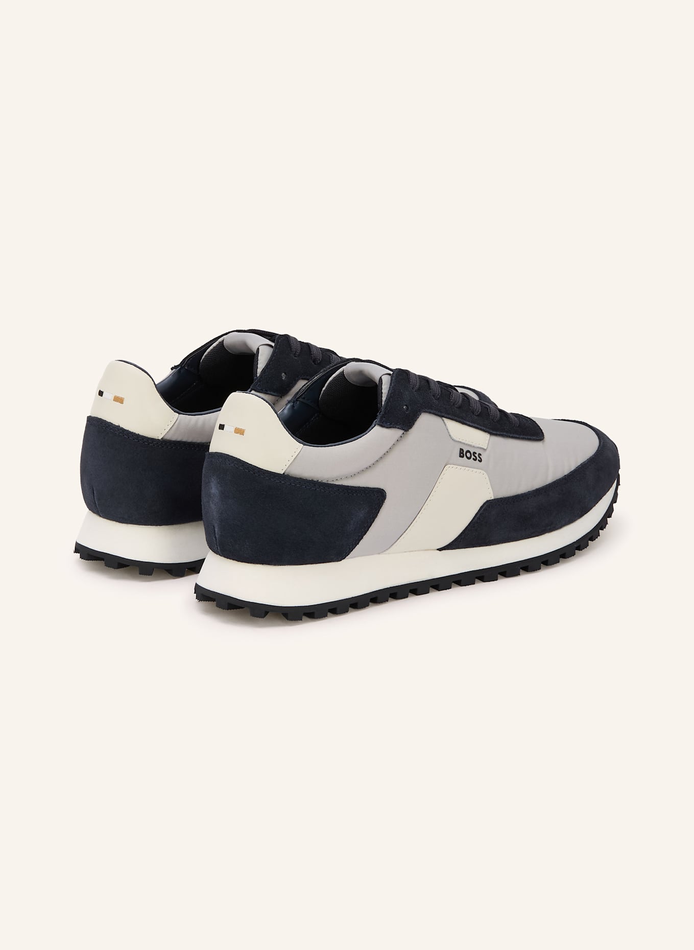 BOSS Sneaker PARKOUR-L: HELLGRAU/ DUNKELBLAU