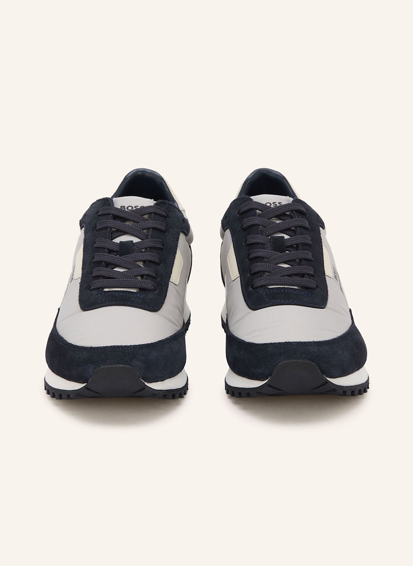 BOSS Sneaker PARKOUR-L: HELLGRAU/ DUNKELBLAU