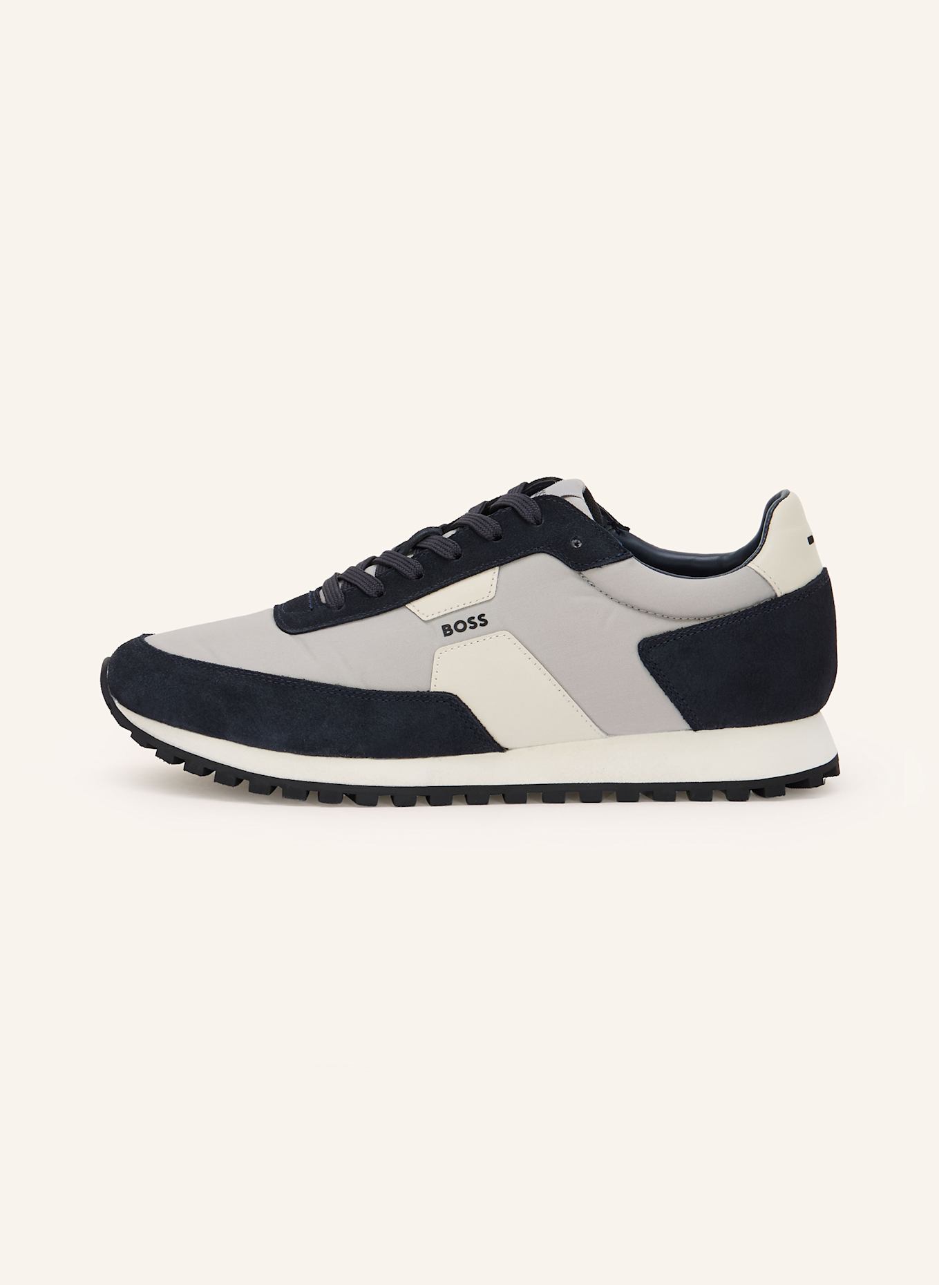 BOSS Sneaker PARKOUR-L: HELLGRAU/ DUNKELBLAU