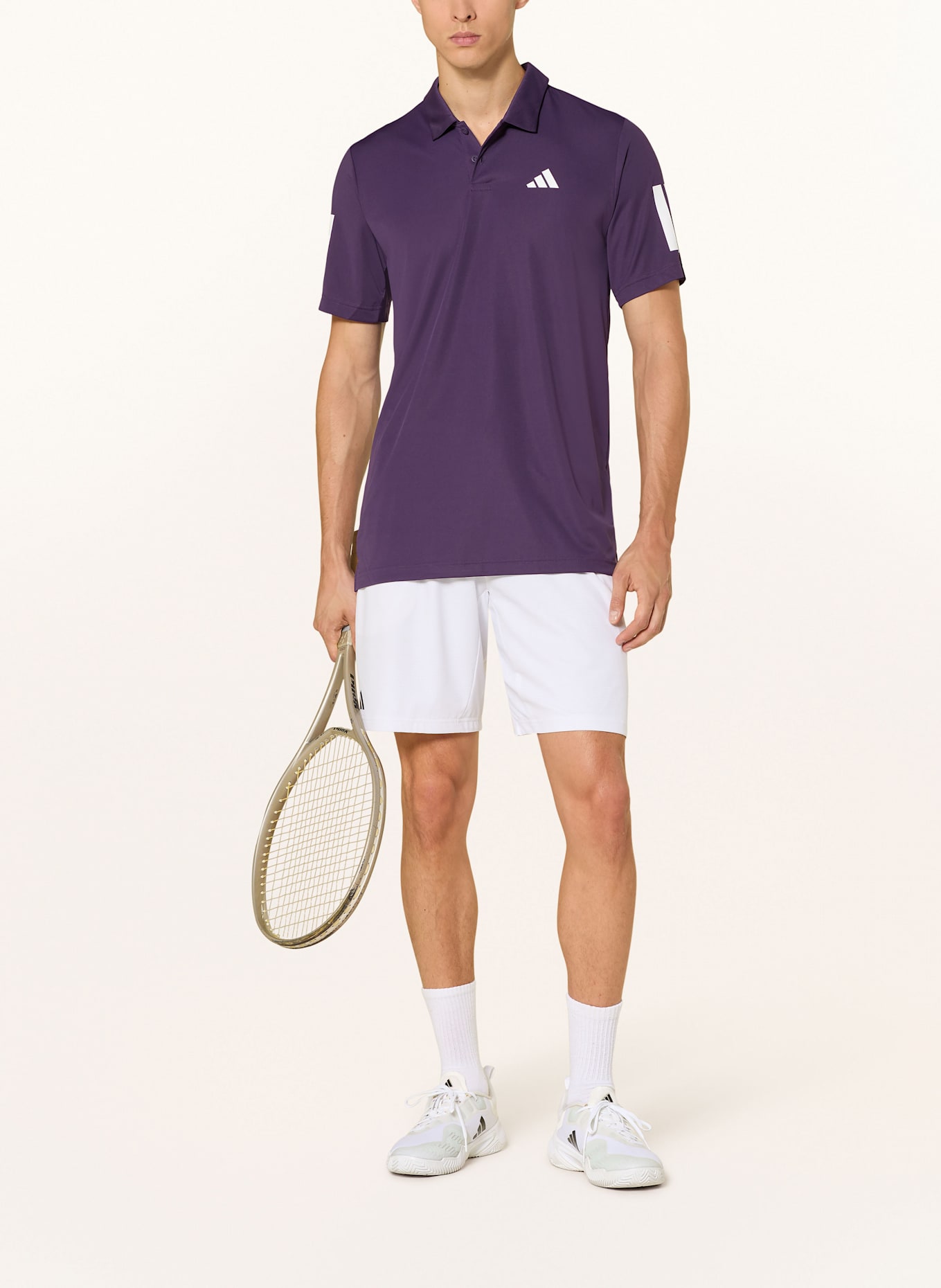 adidas Funktions-Poloshirt CLUB TENNIS 3-STRIPES: DUNKELLILA